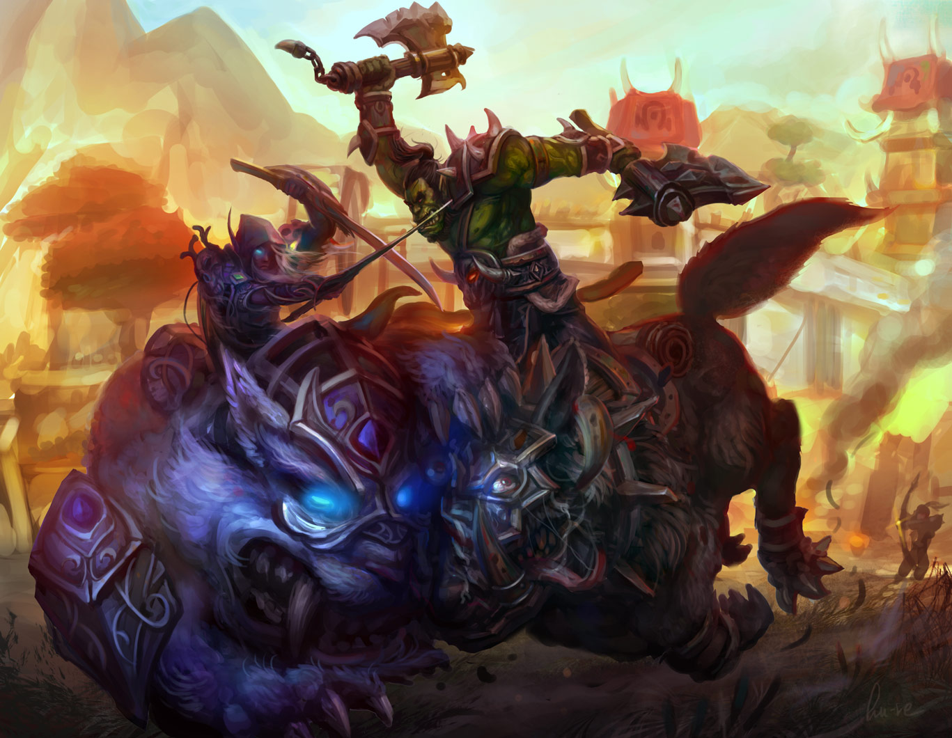 Warcraft Art рейд героев