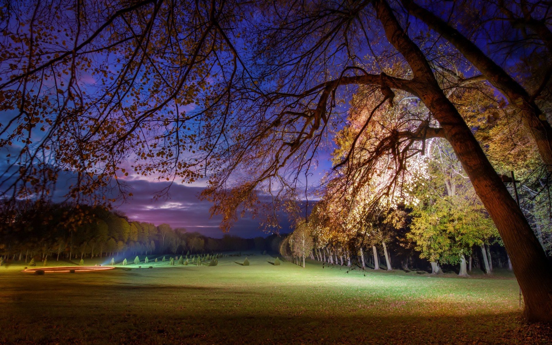 Free download wallpaper Night, Park, Photography on your PC desktop