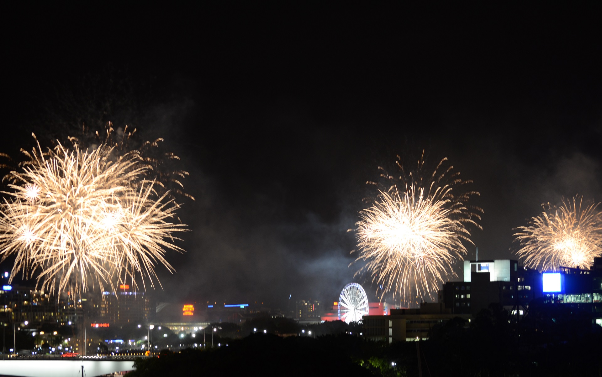 photography, fireworks, australia, brisbane, celebration