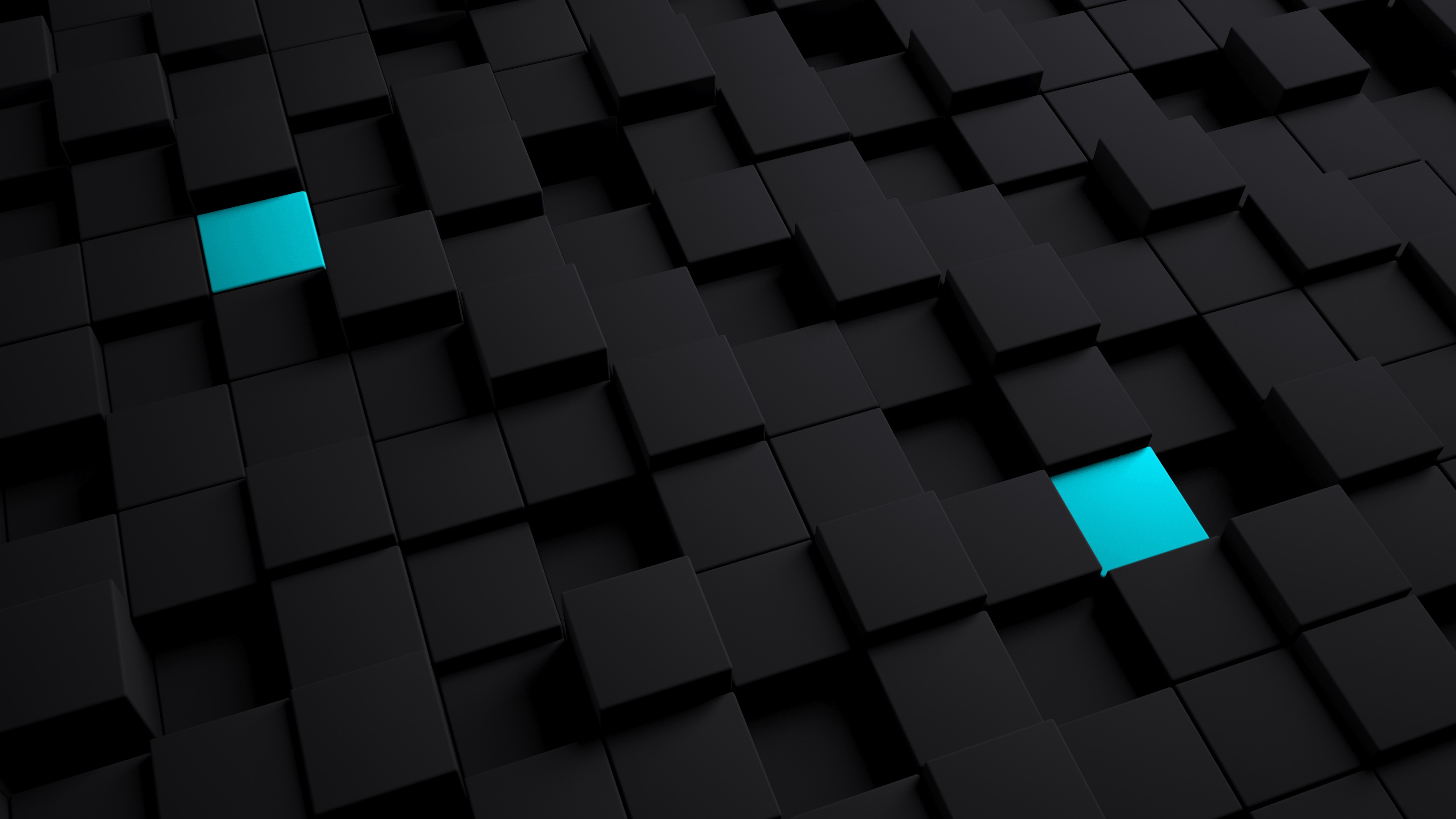 59235 скачать обои кубы, черный, структура, 3d, голубой - заставки и картинки бесплатно