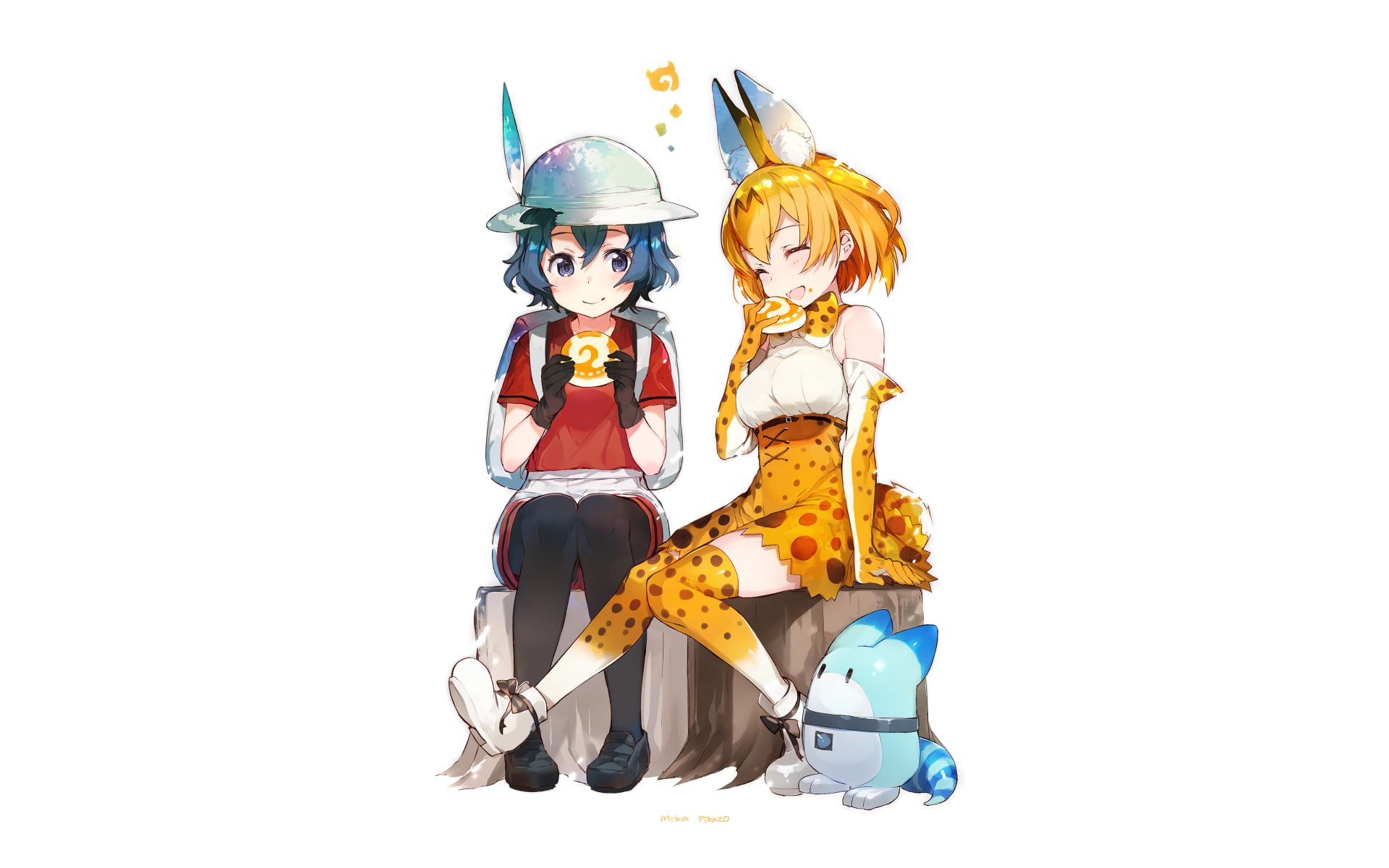 Кемоно су. Ушастый друг. Kemono friends Kaban. Кемоно Фриелс аниме. Kemono friends картинки без фона.