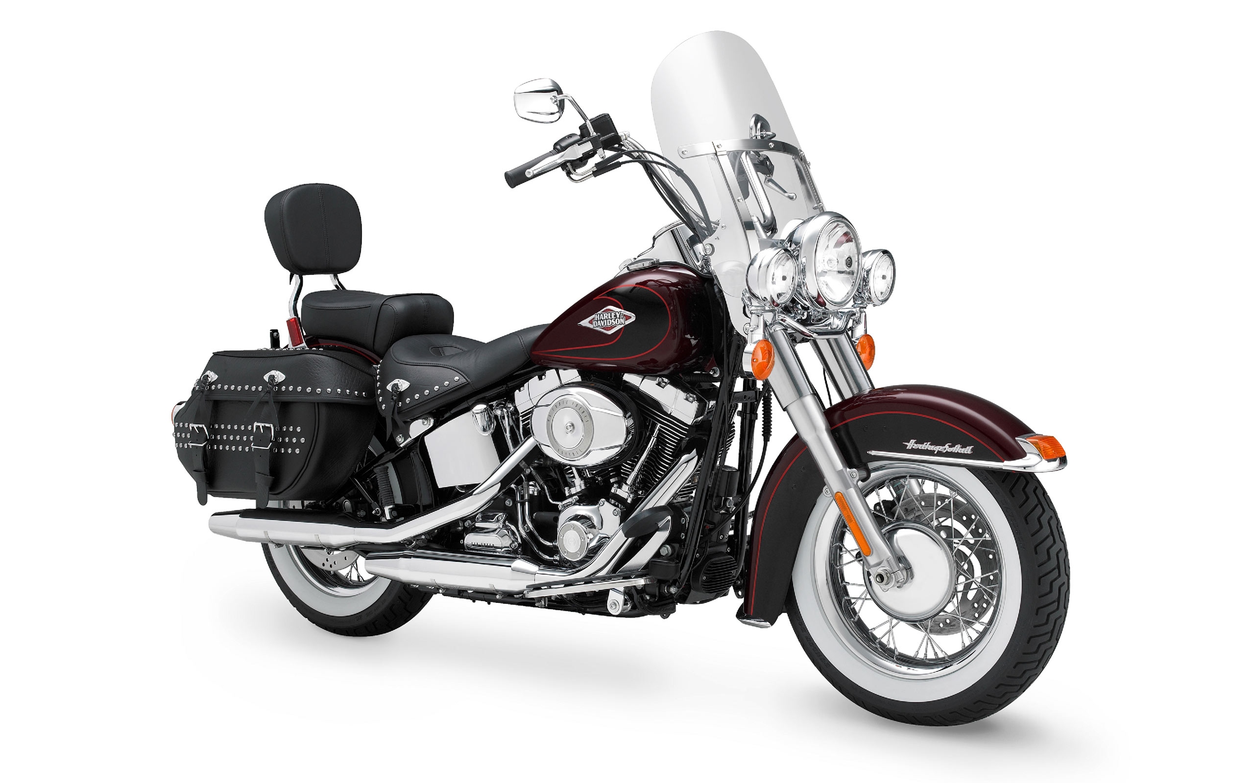 Cool Harley Davidson Heritage Softail Classic HD Wallpaper