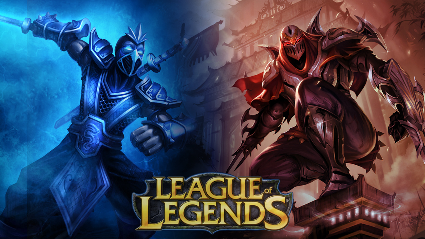 android video game, league of legends, shen (league of legends), zed (league of legends)