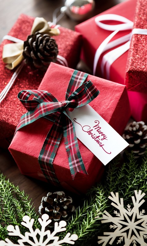 Gleaming red gift box, wide open. Sparkling brilliance and joyful  anticipation. Vertical Mobile Wallpaper AI Generated 30464378 Stock Photo  at Vecteezy