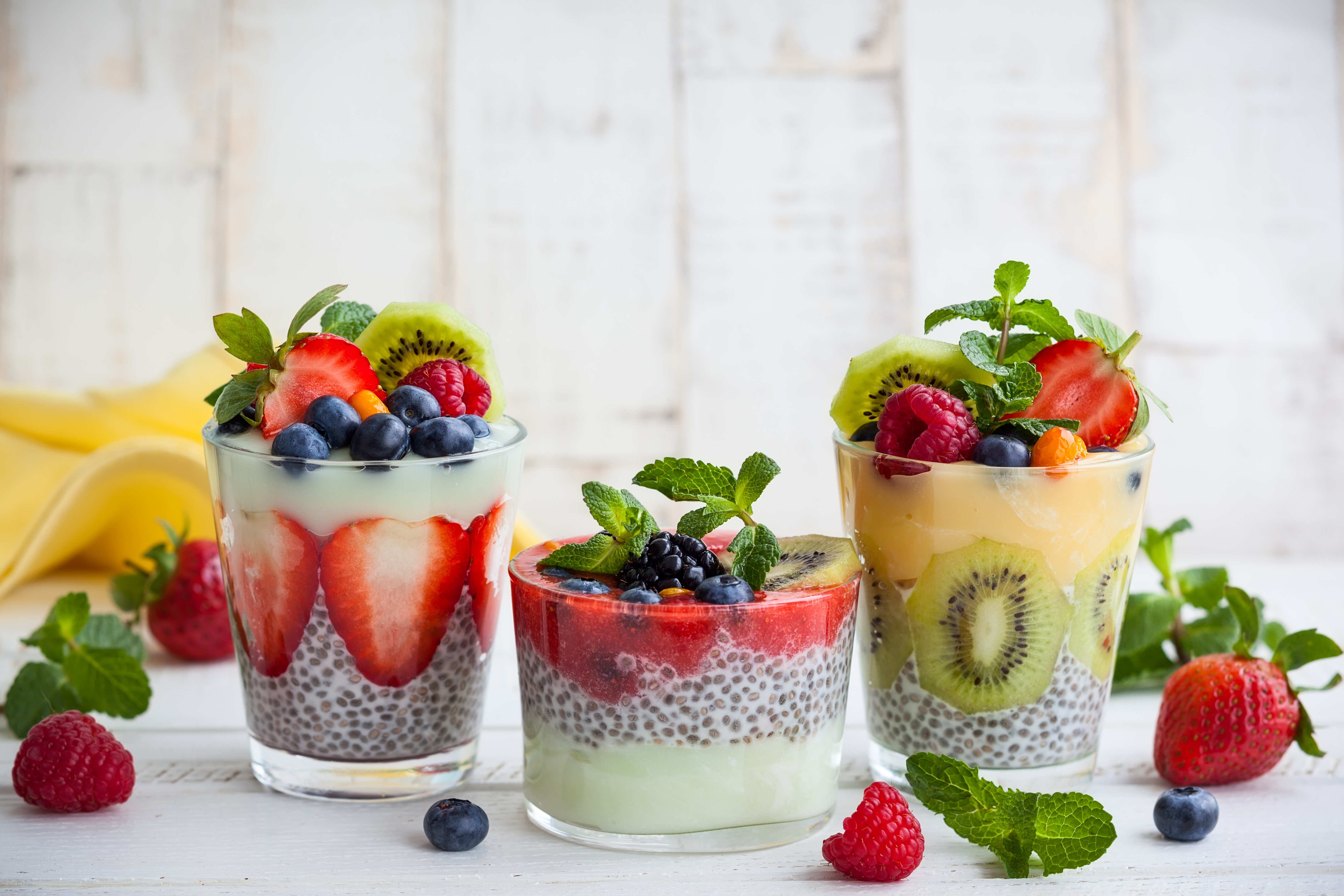 kiwi, food, dessert, berry, blueberry, fruit, raspberry, strawberry phone wallpaper