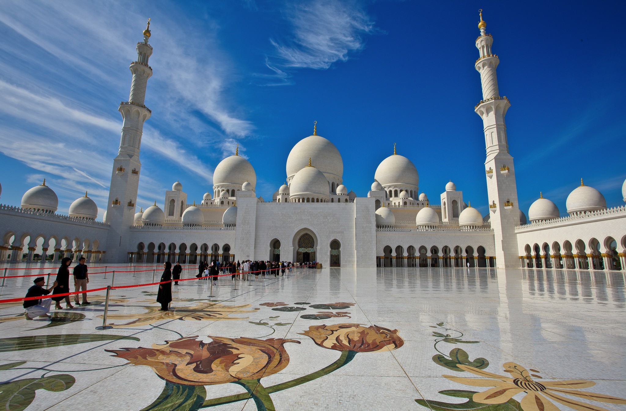 341653壁紙のダウンロード宗教的, シェイク ザイード グランド モスク, アブダビ, アラブ首長国連邦, モスク-スクリーンセーバーと写真を無料で