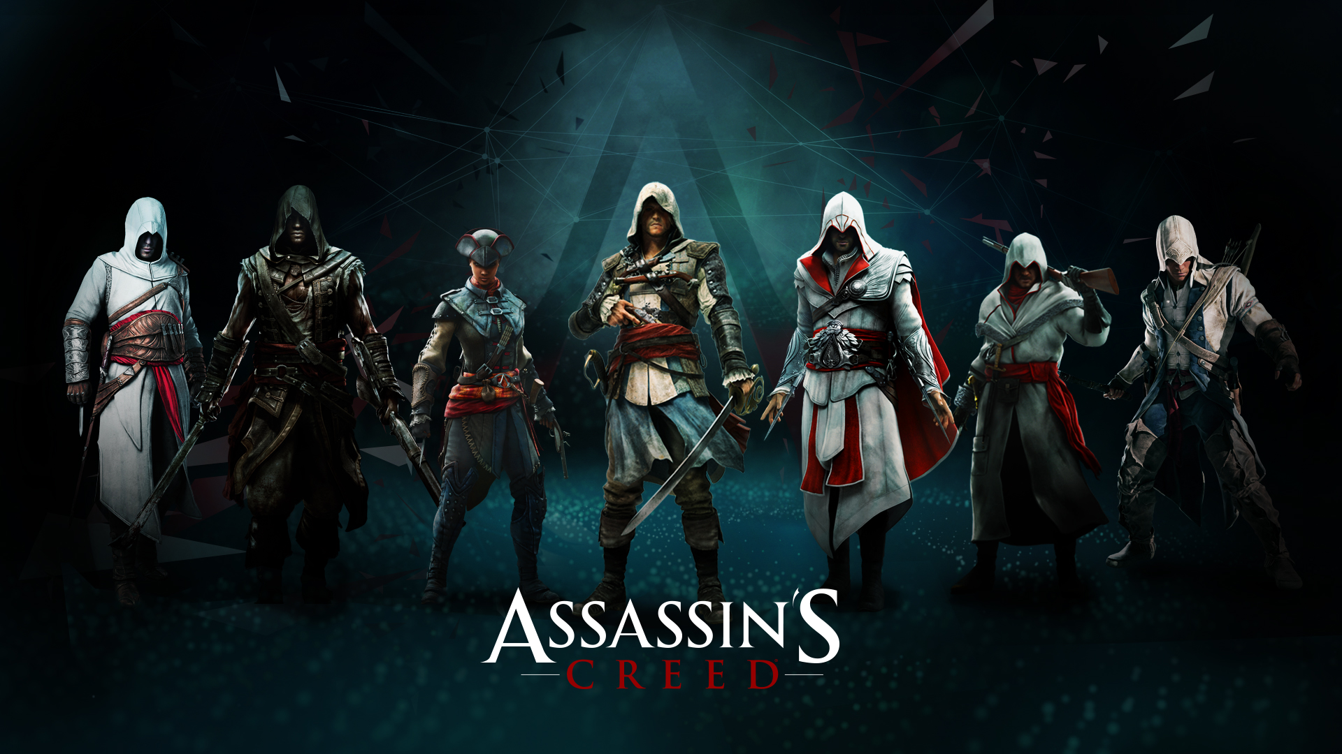 connor (assassin's creed), ezio (assassin's creed), video game, assassin's creed, altair (assassin's creed), edward kenway UHD