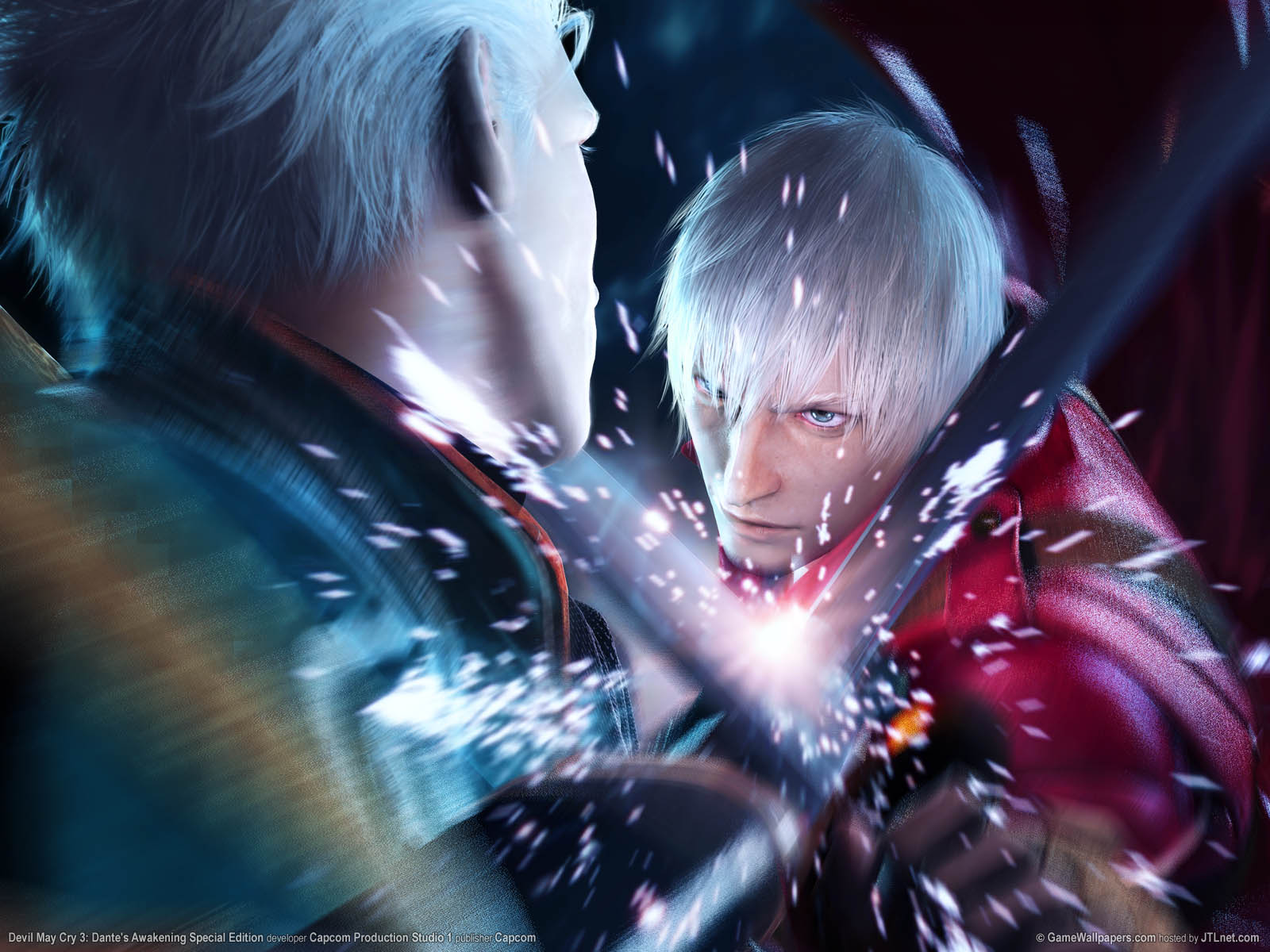 vergil (devil may cry), devil may cry, video game, devil may cry 3: dante's awakening, dante (devil may cry)