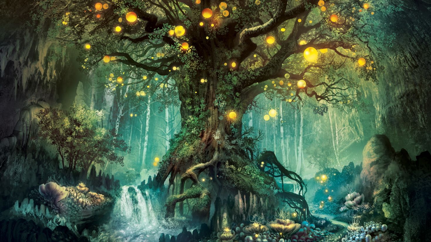 Зачарованный лес (чудесный лес) (1986). «Зачарованный лес» («Enchanted Forest»). Мелорн дерево. Мелорн дерево эльфов.