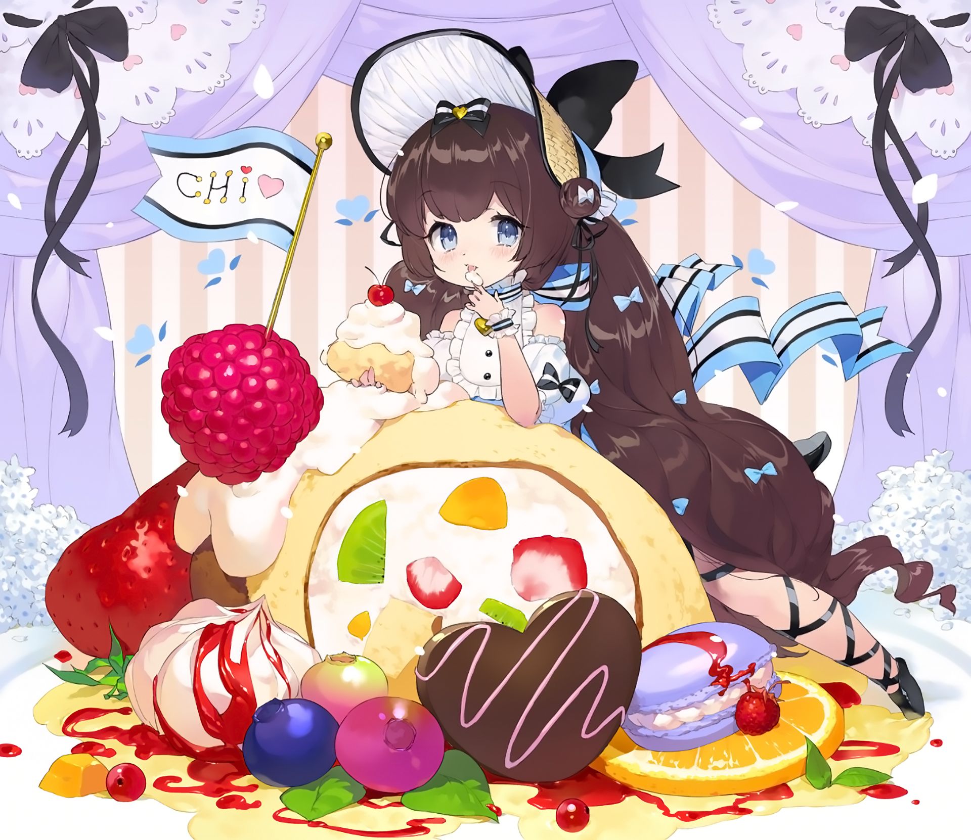 Premium Photo | Chocolate ball anime style