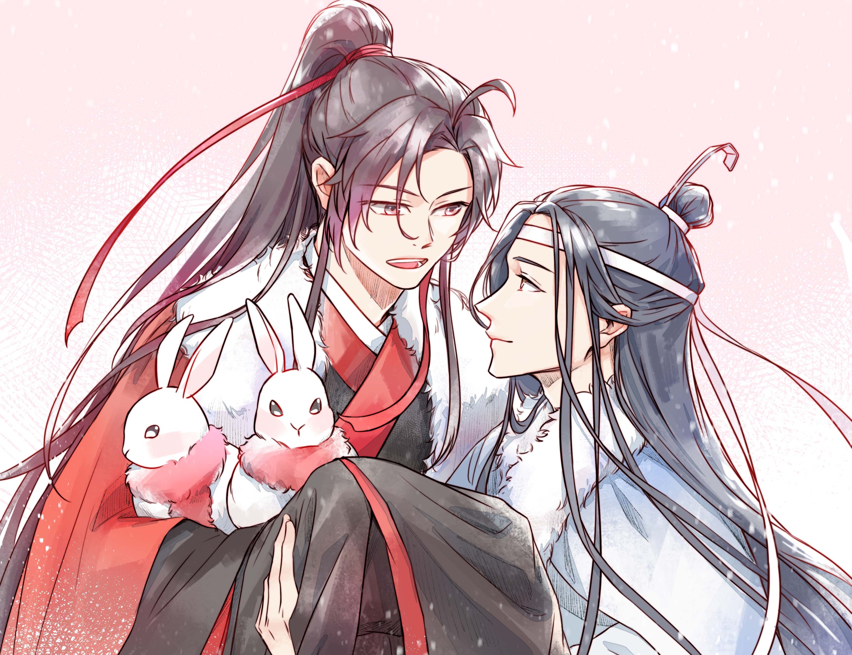 Anime, Mo Dao Zu Shi, Kiss, Lan Wangji, Lan Zhan, Wei Wuxian, Wei Ying, HD  wallpaper