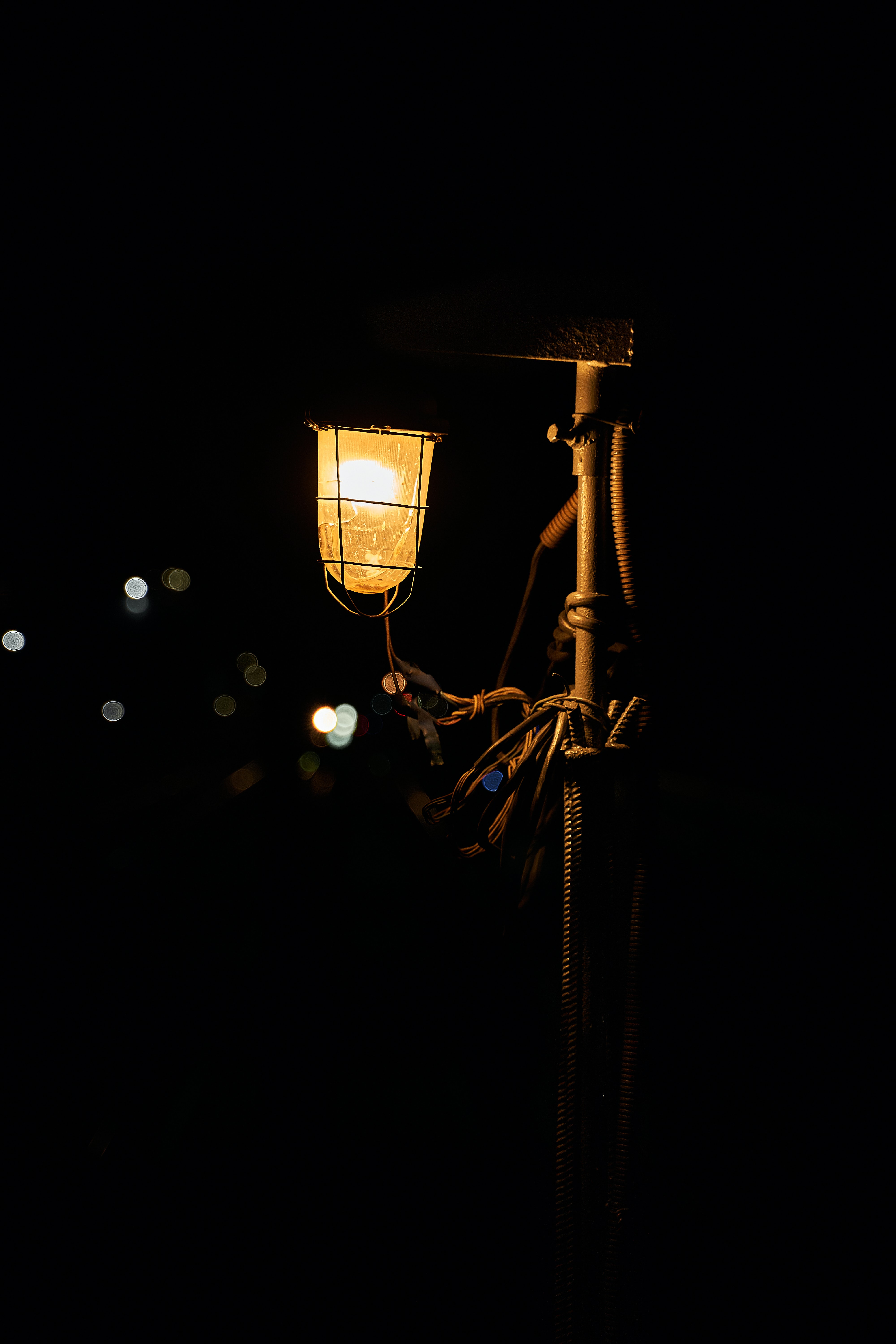 lamp, lantern, dark, night, glow cellphone