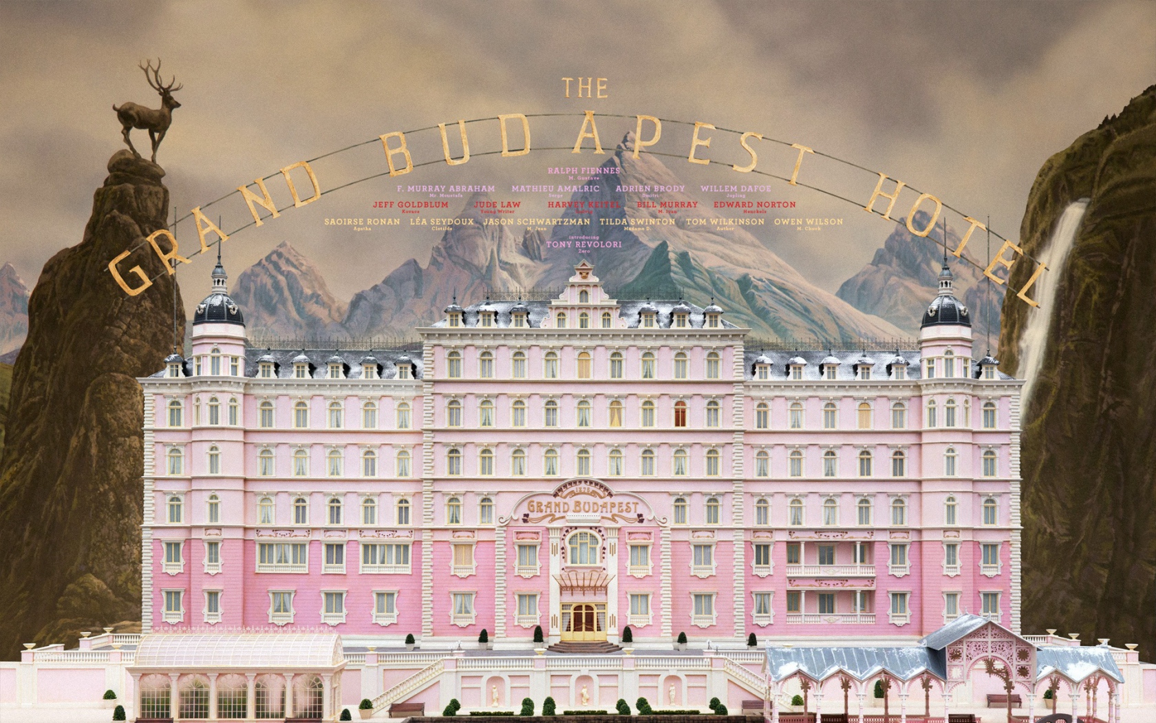 the grand budapest hotel, movie, budapest, hotel, poster