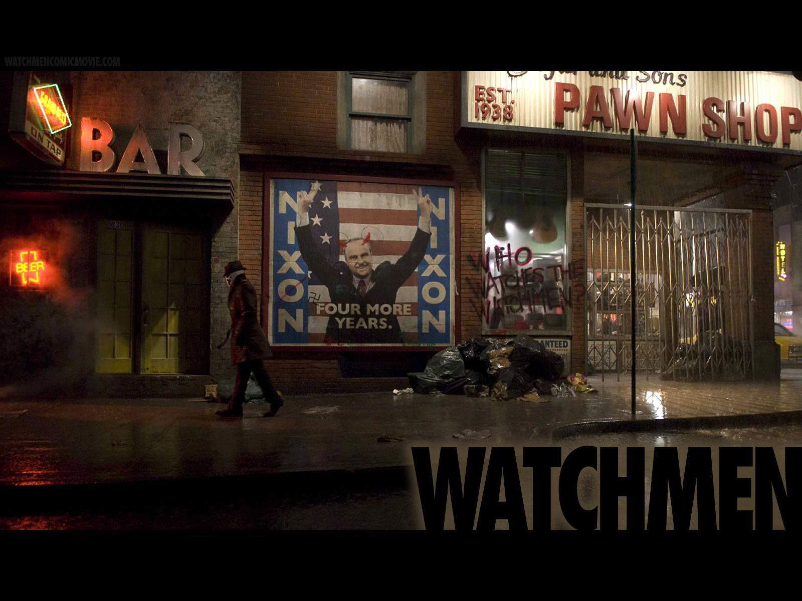 watchmen, movie, rorschach cellphone