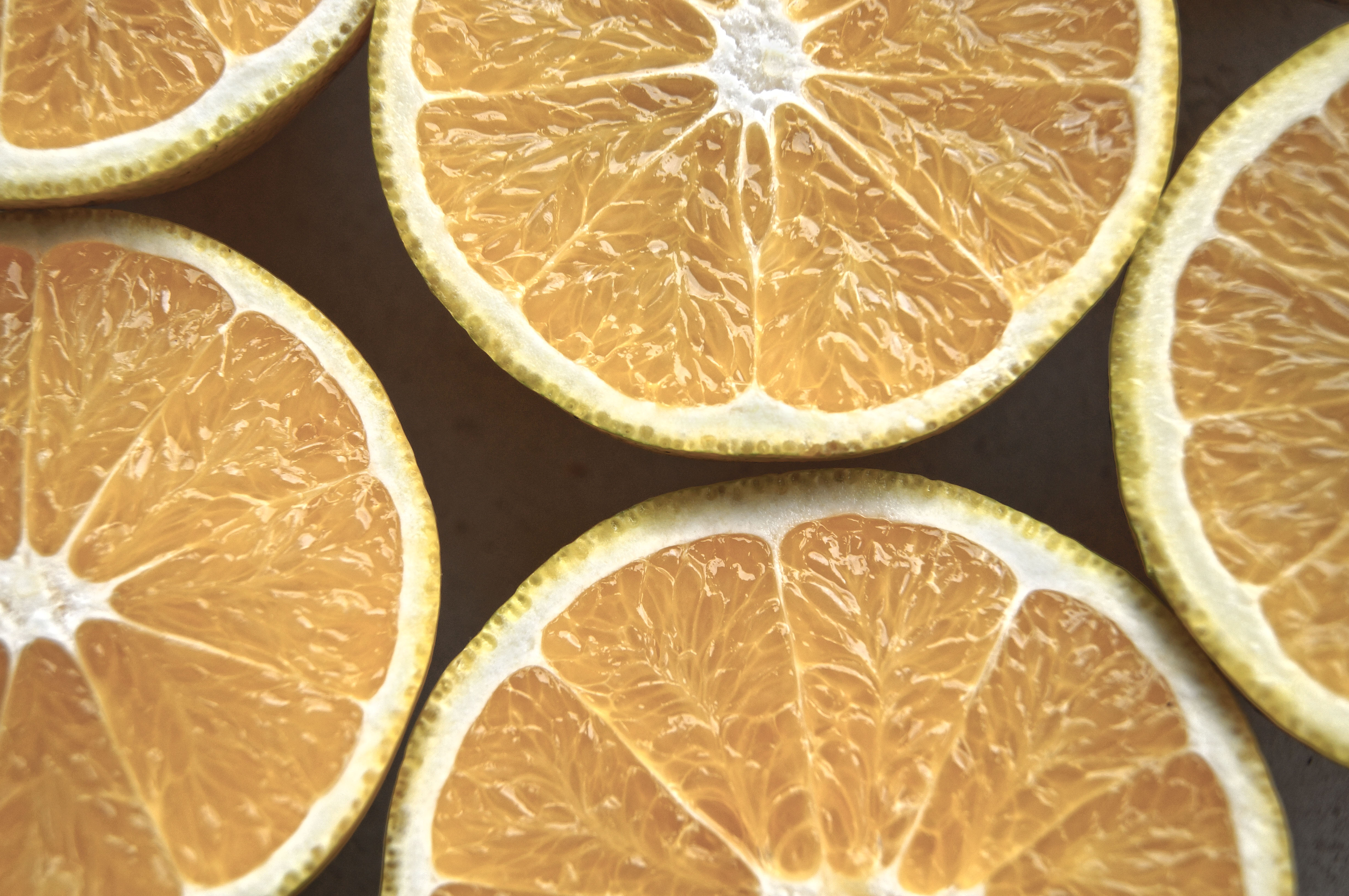 Download mobile wallpaper Citruses, Section, Slice, Citrus, Food, Oranges for free.
