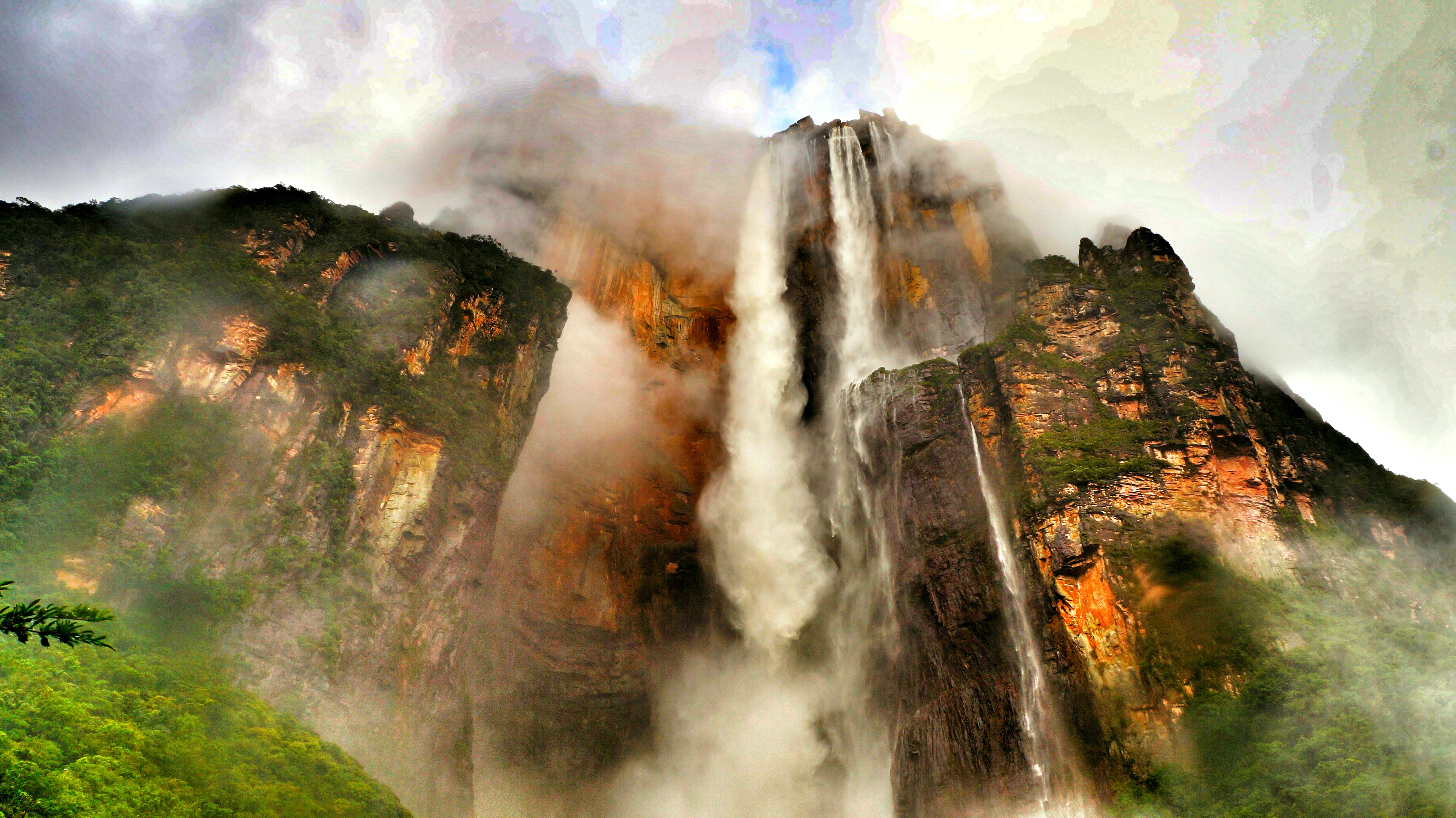 Самый большой водопад в мире Анхель