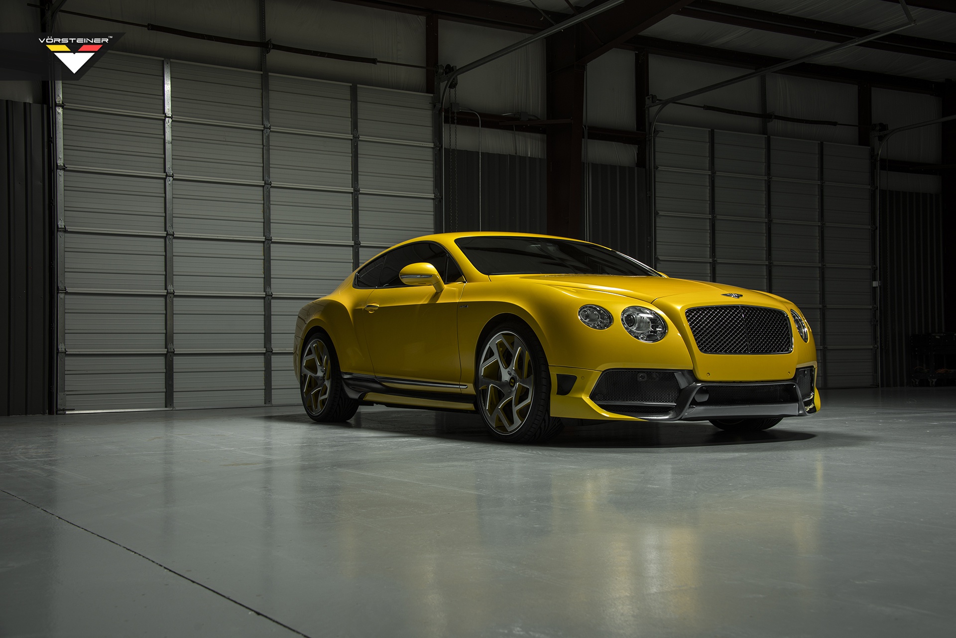 Bentley Continental gt Yellow