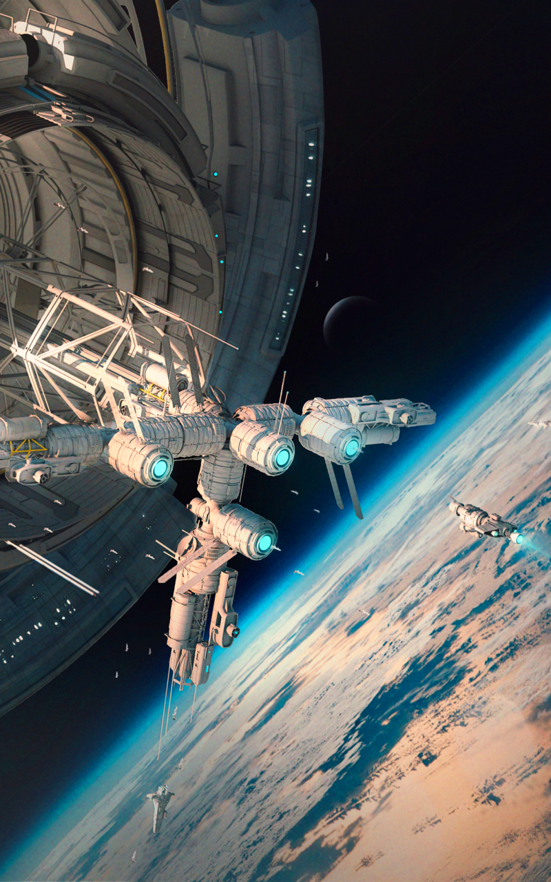 1382508 descargar fondo de pantalla ciencia ficción, estación espacial, espacio, orbita: protectores de pantalla e imágenes gratis