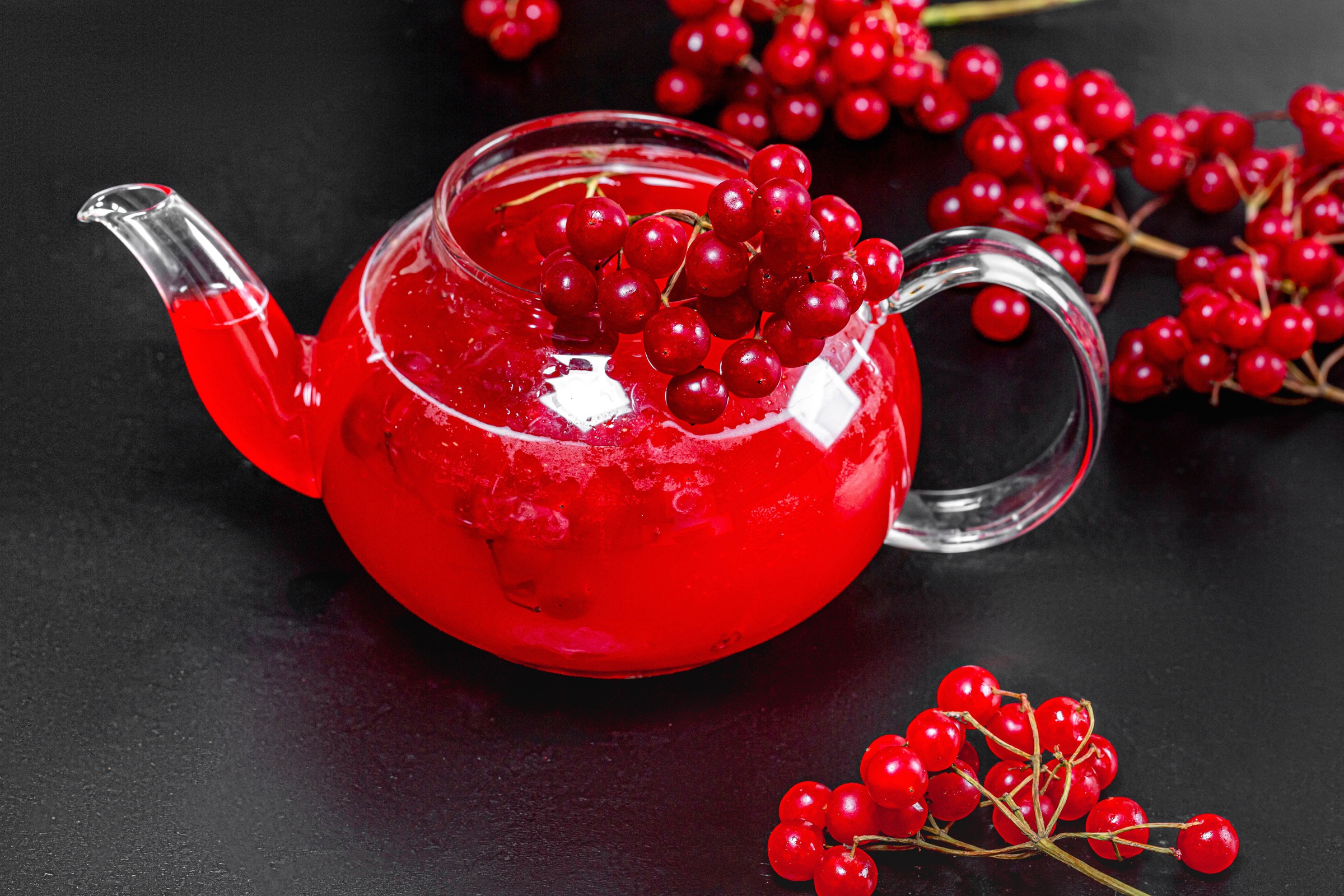 drink, food, berry, currants, kettle, teapot