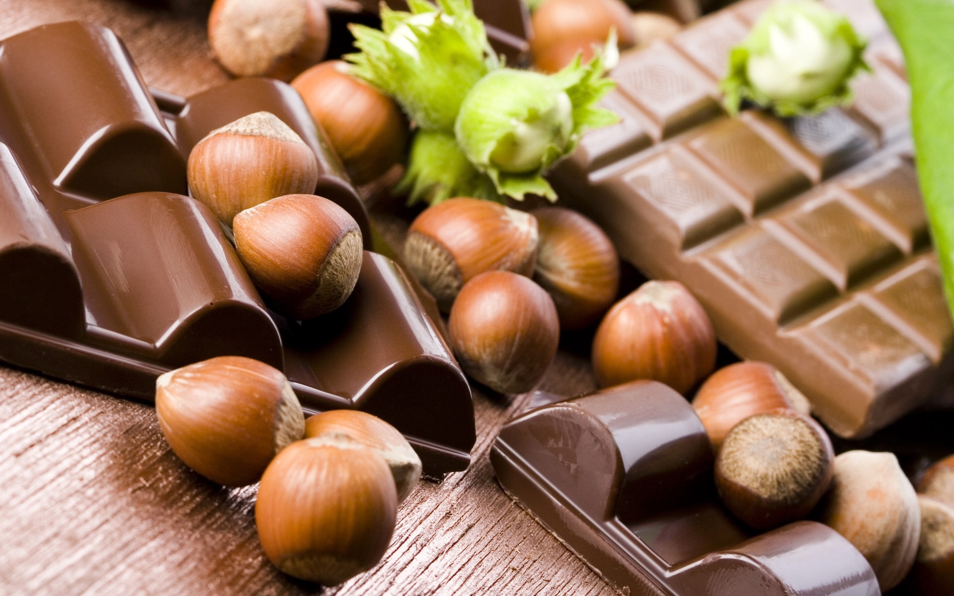nuts, food, chocolate QHD