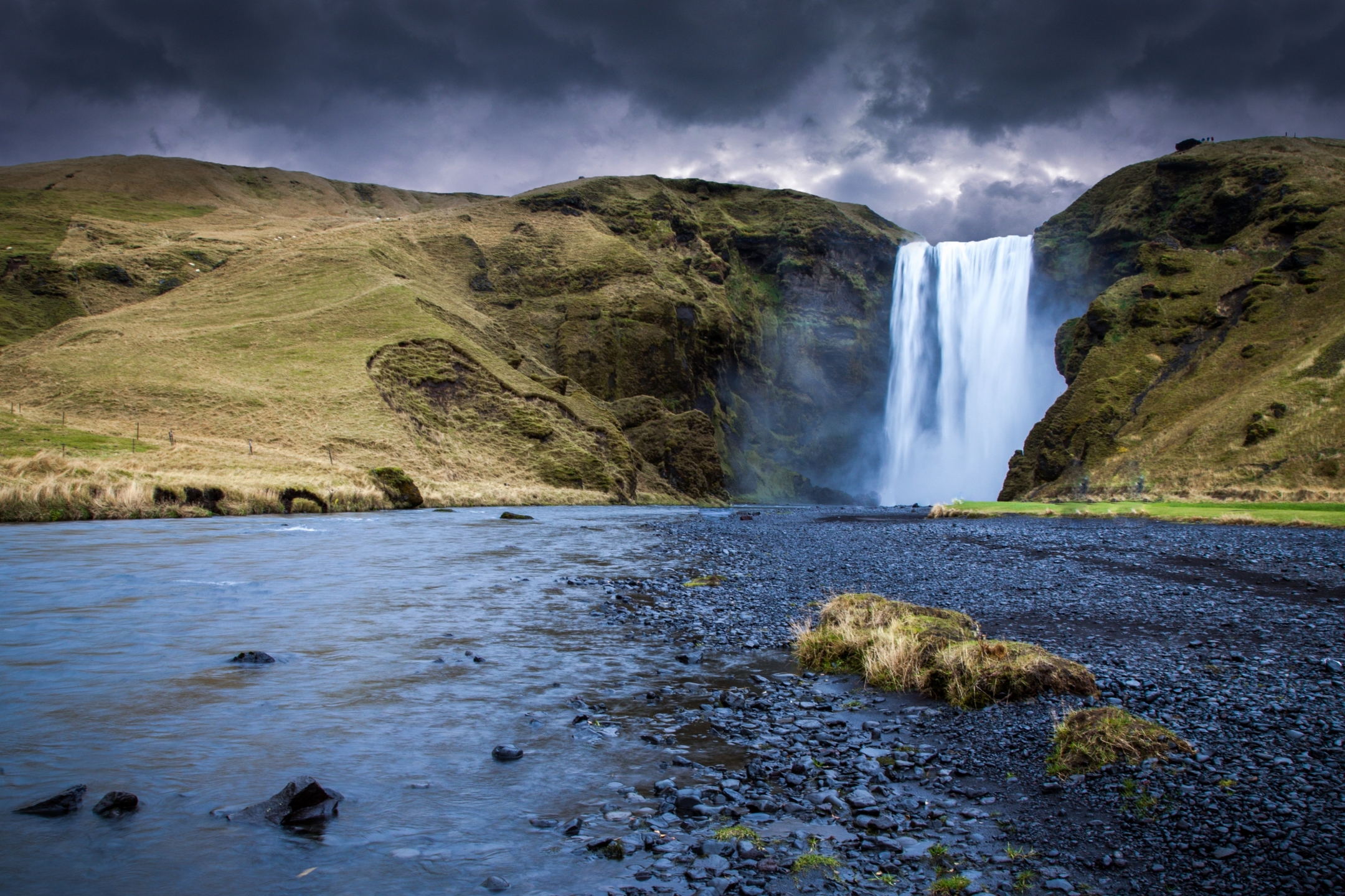 Исландия водопад Скогафосс