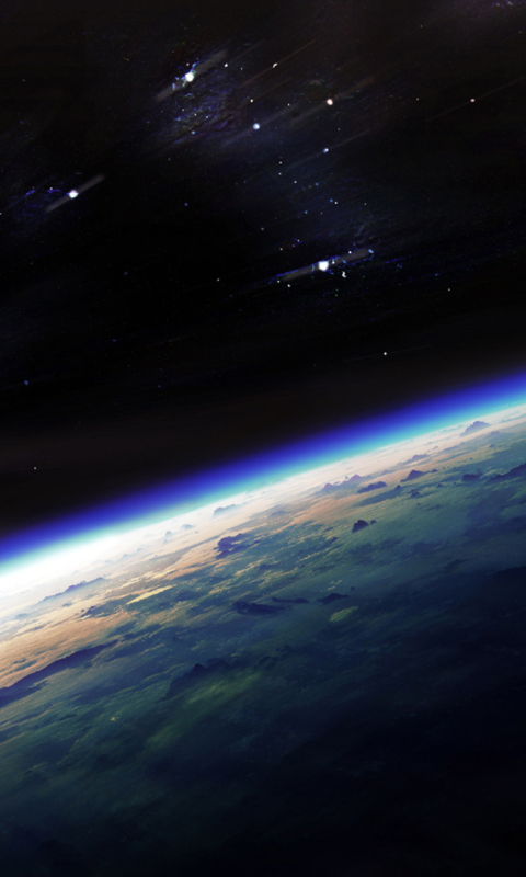 Download mobile wallpaper Landscape, Sun, Stars, Earth, Space, Planet, From Space for free.