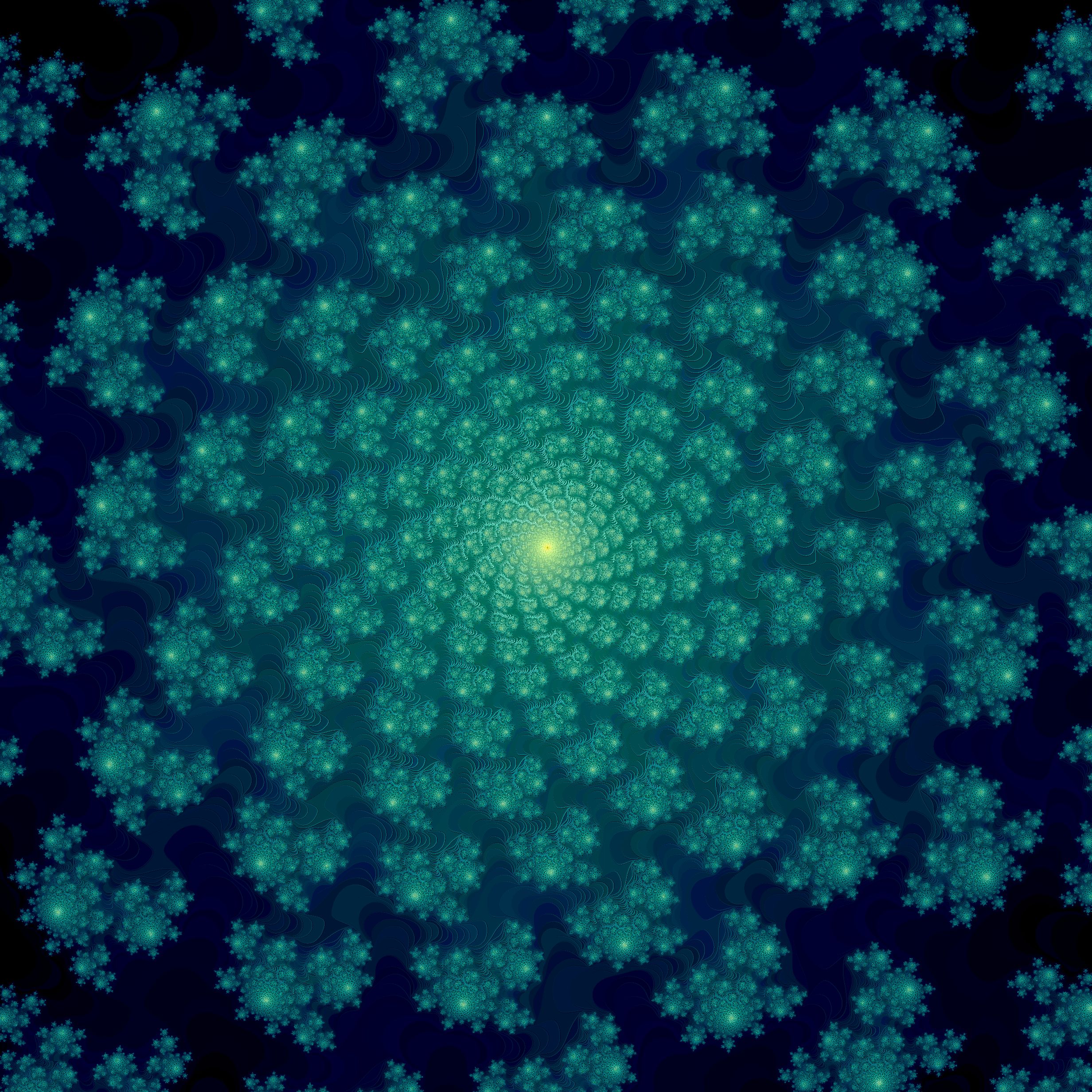 pattern, abstract, blue, fractal, spiral, twisting, torsion Full HD