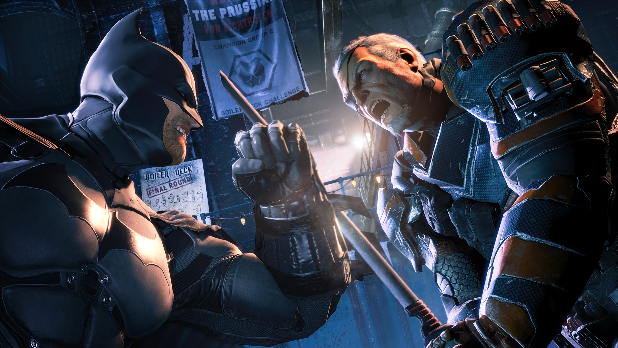 video game, batman: arkham origins, batman, deathstroke for android