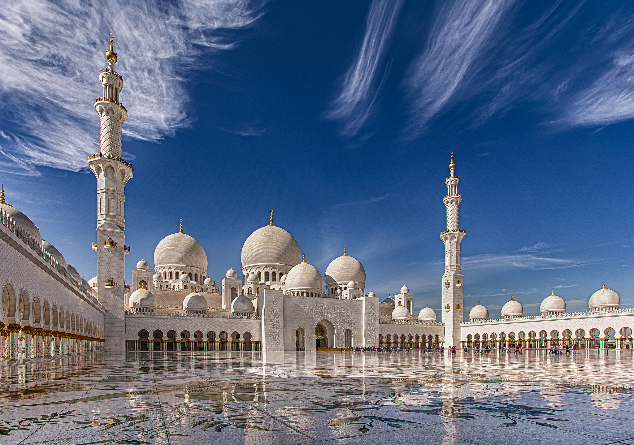 ОАЭ мечеть в Абу Даби обои