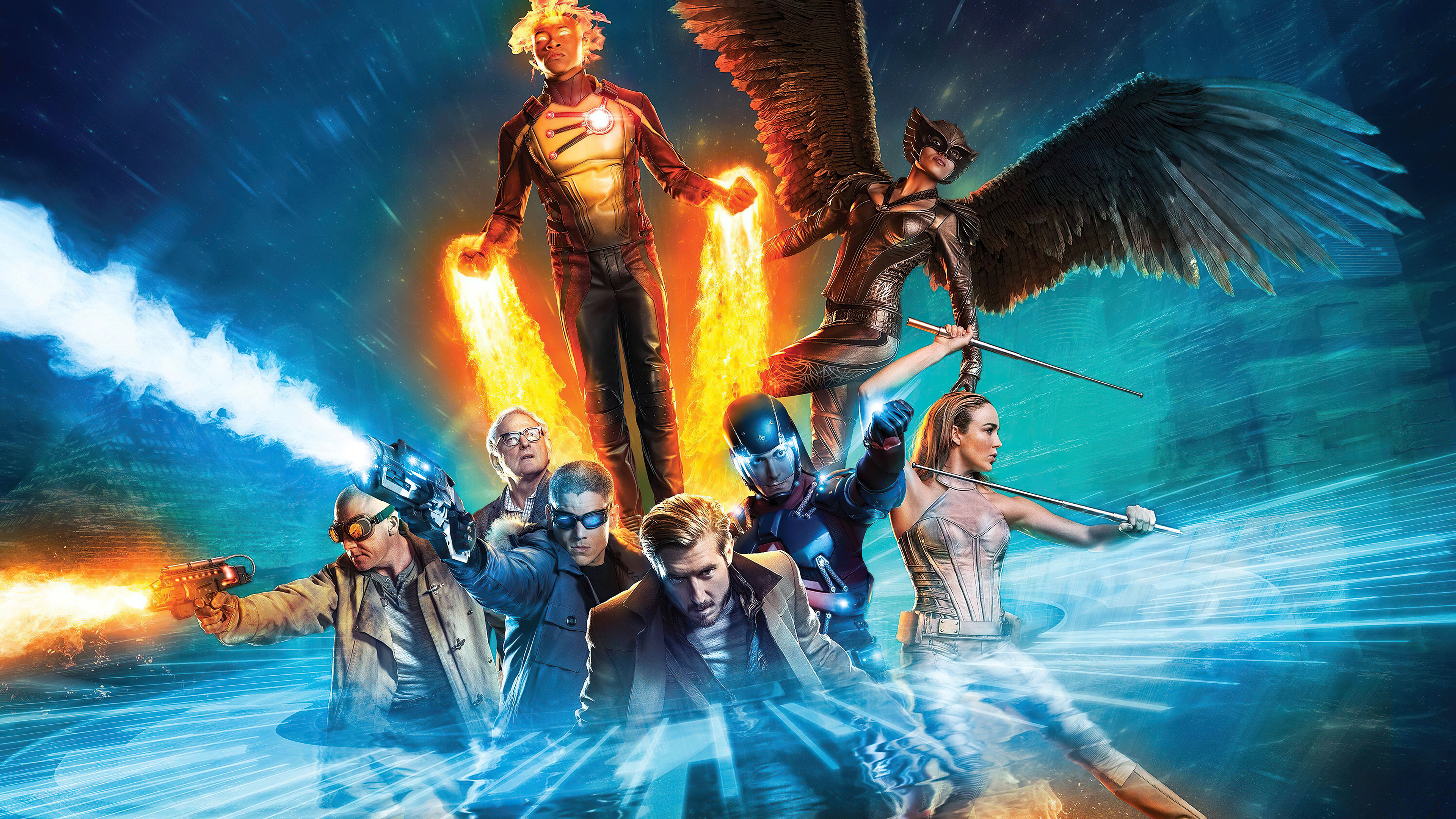 Легенды будущего. DC'S Legends of tomorrow. DC легенды завтрашнего дня. Легенды завтрашнего дня DC Comics. Legends of tomorrow poster.