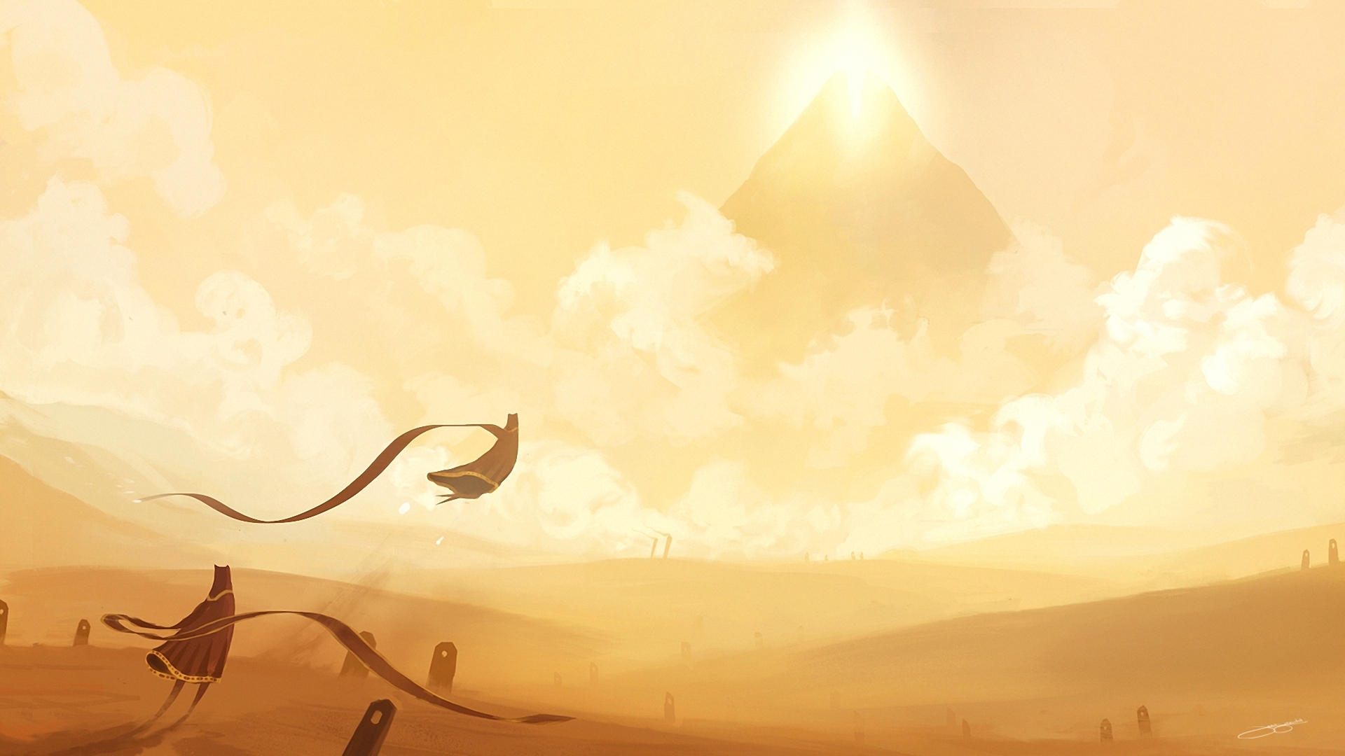 journey, video game wallpaper for mobile