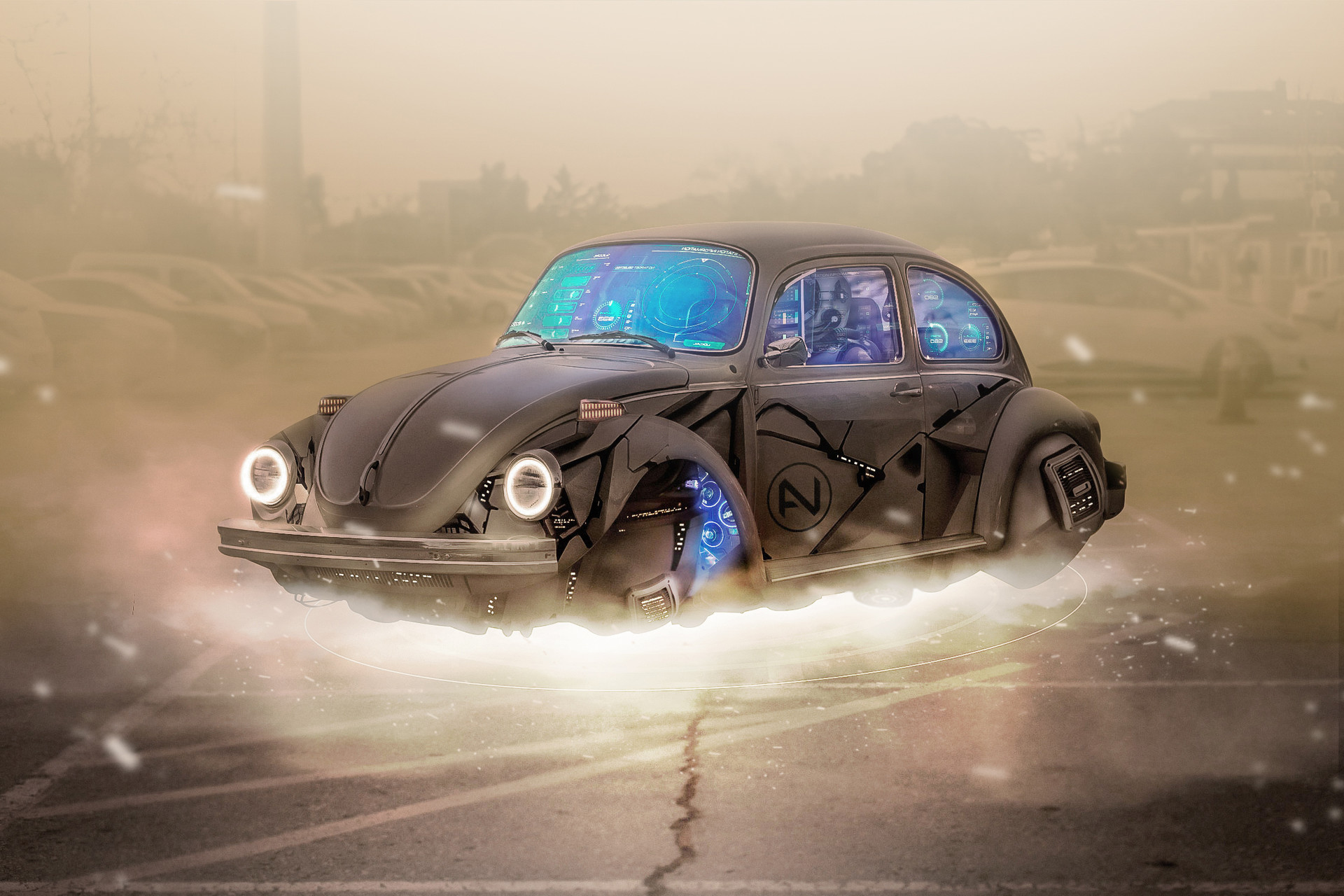 VW Beetle vector