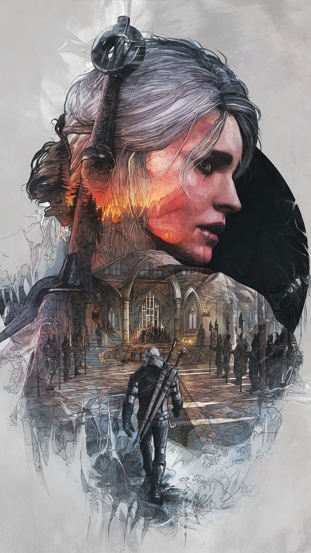 The witcher 3 phone wallpaper фото 56