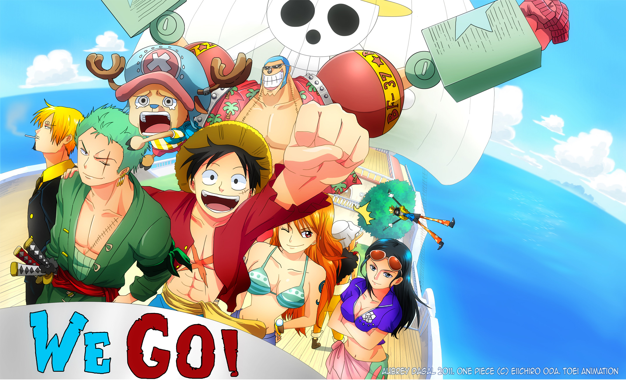 One Piece Franky Flag HD wallpaper