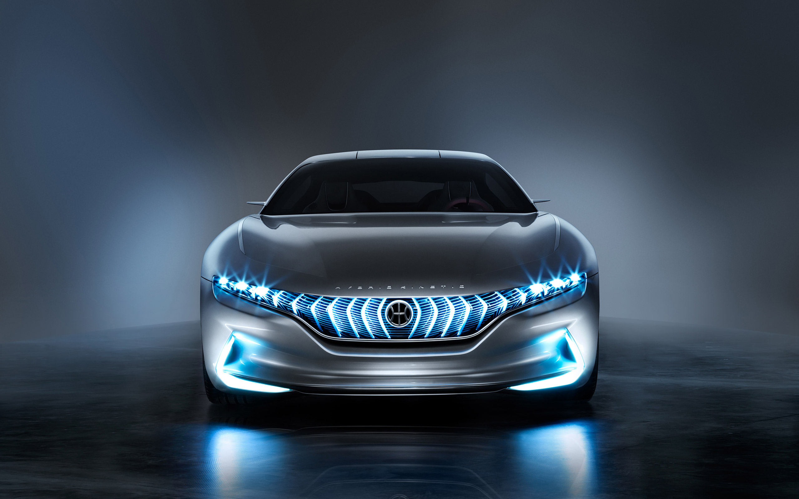 electric car, vehicles, pininfarina hk gt, car, concept car, hybrid car, pininfarina, silver car 5K