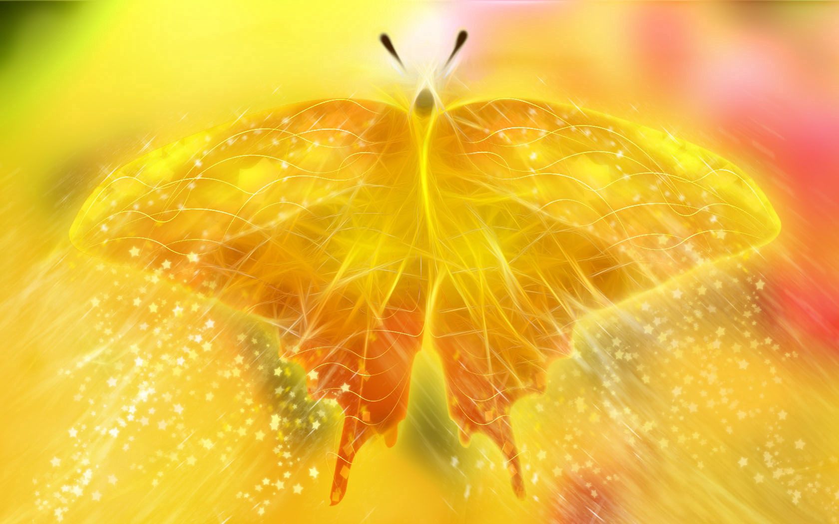 Horizontal Wallpaper shine, brilliance, abstract, butterfly, wings