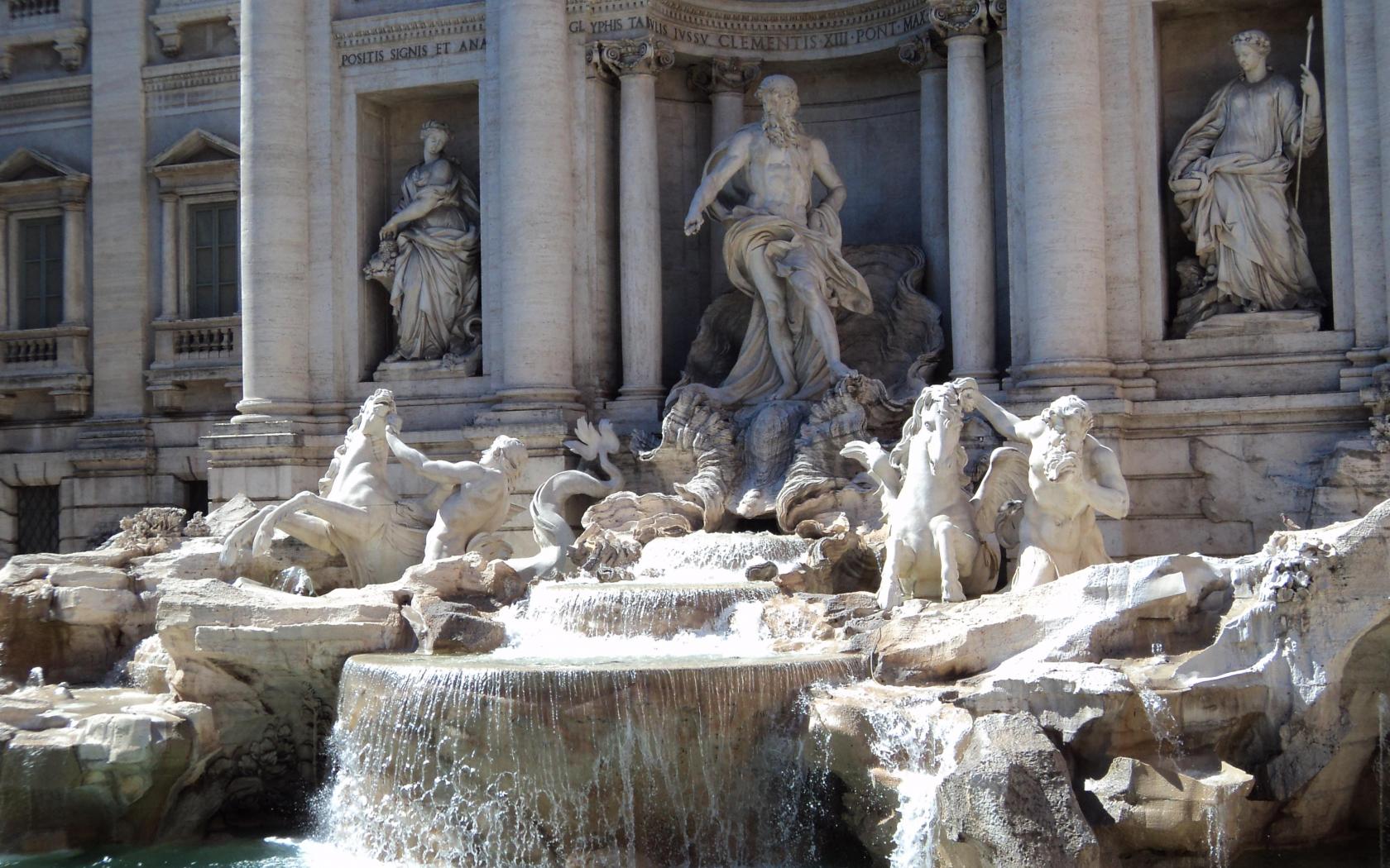 man made, trevi fountain, monuments HD wallpaper