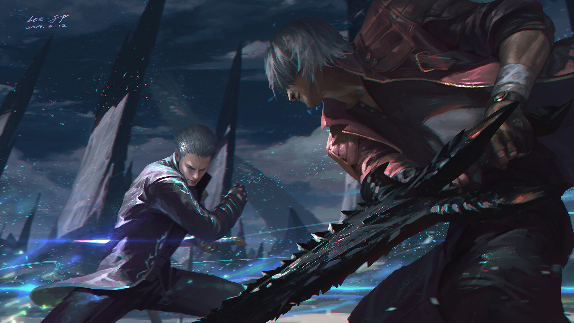 Wallpaper weapons, sword, art, guy, devil may cry, dante for mobile and  desktop, section игры, resolution 2480x1937 - download