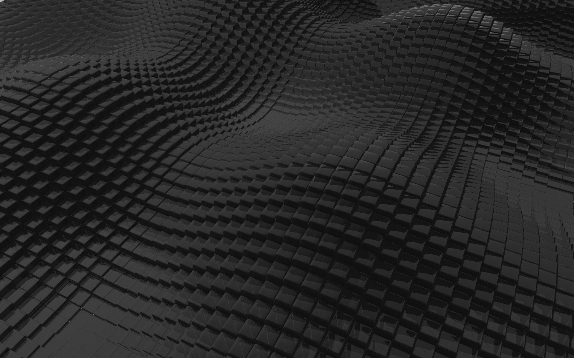 3d, surface, black, uneven, cubic UHD