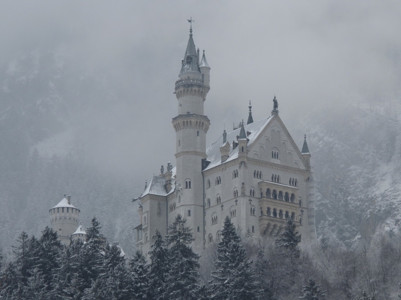 castles, landscape, gray 1080p