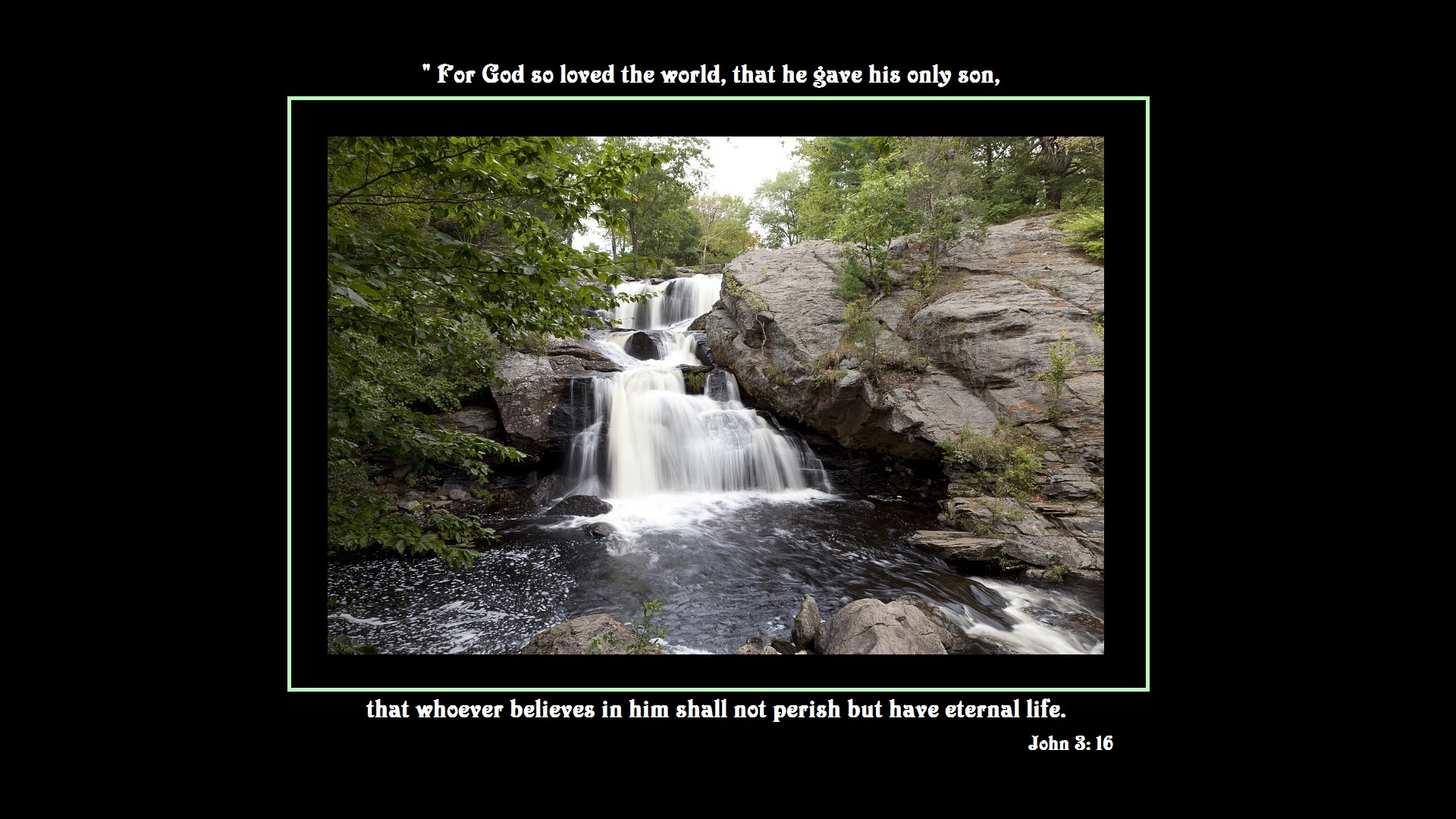 Free HD religious, quote, bible, christian, god, life, religion, waterfall, word