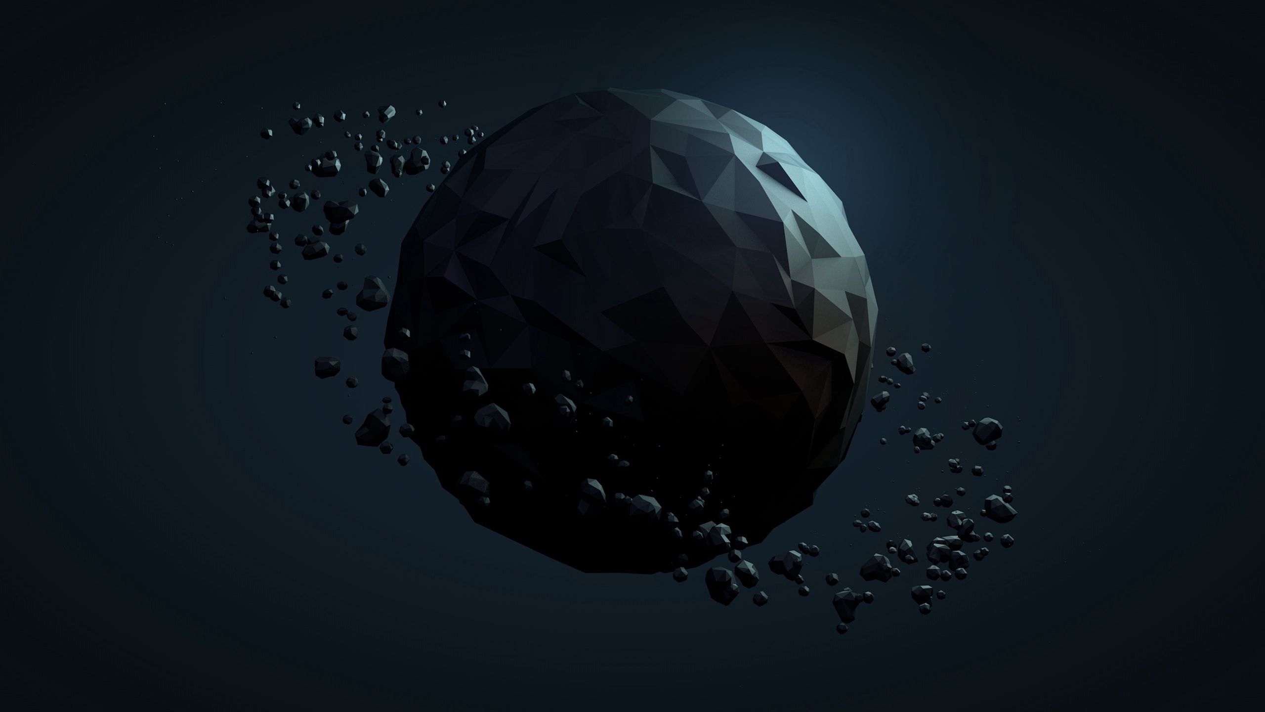 planet, dark, abstract, background, ball