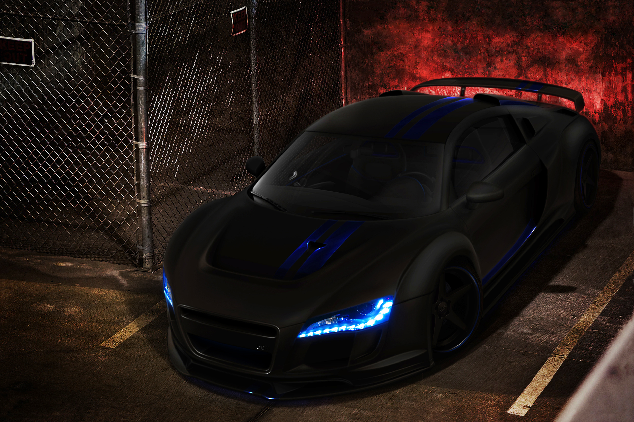 Audi r8 Black Tuning