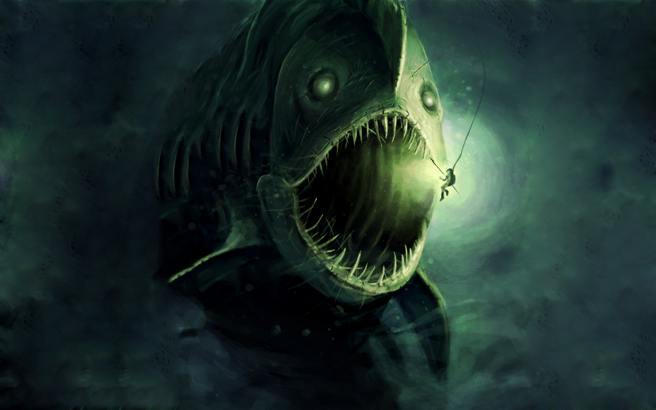 sea monster, fantasy, fish