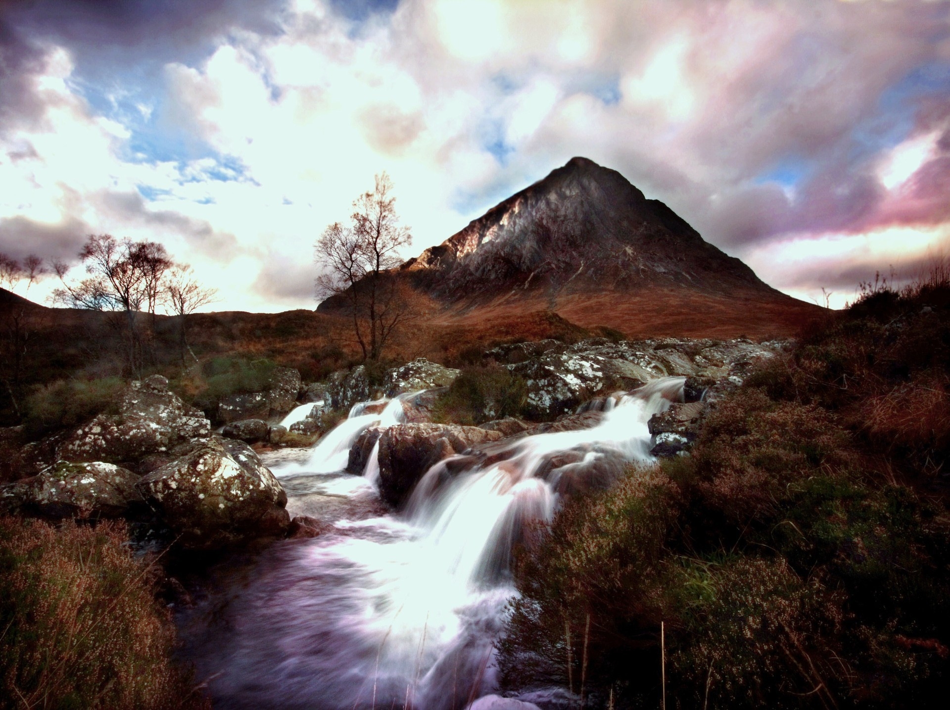 nature, vertex, top, flow, stream, mountain river Free Stock Photo