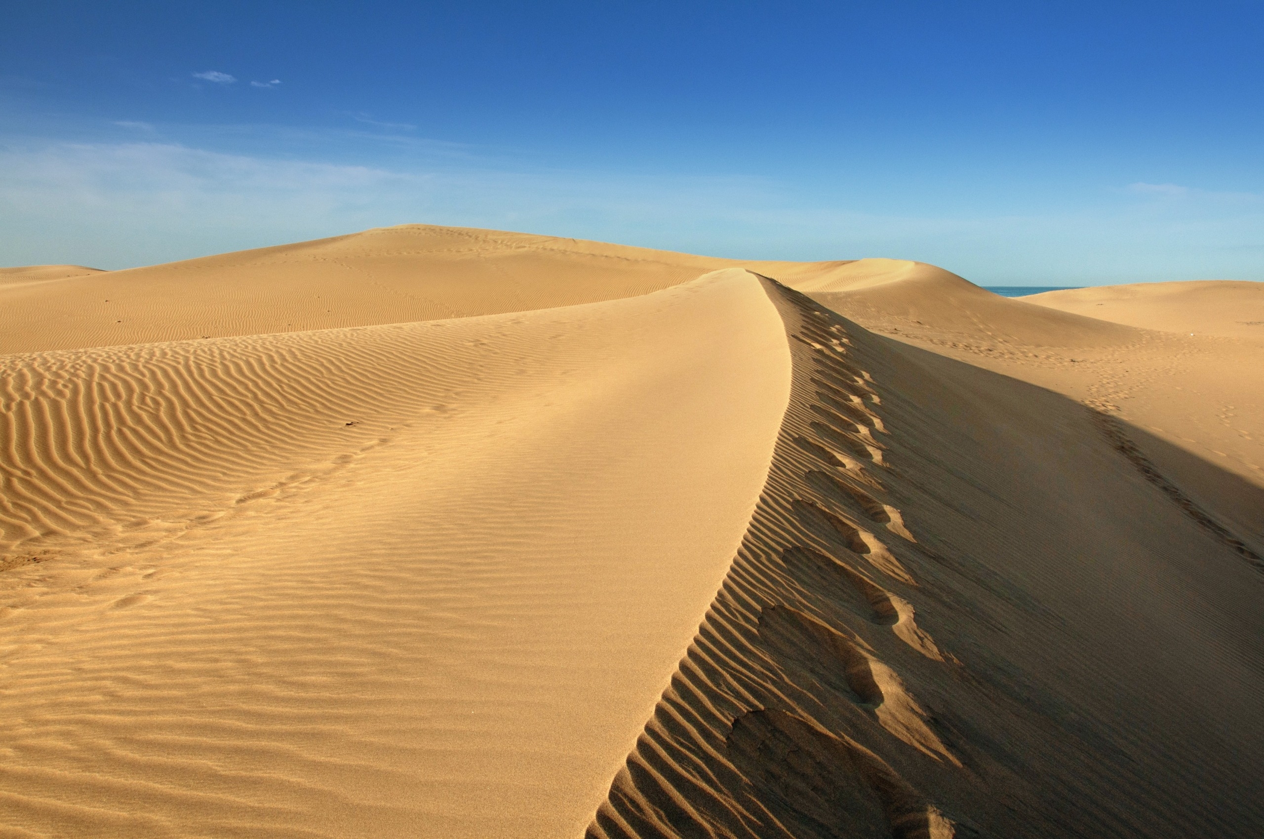 免费下载性质, 天空, 沙, 沙漠, 风手机壁纸。