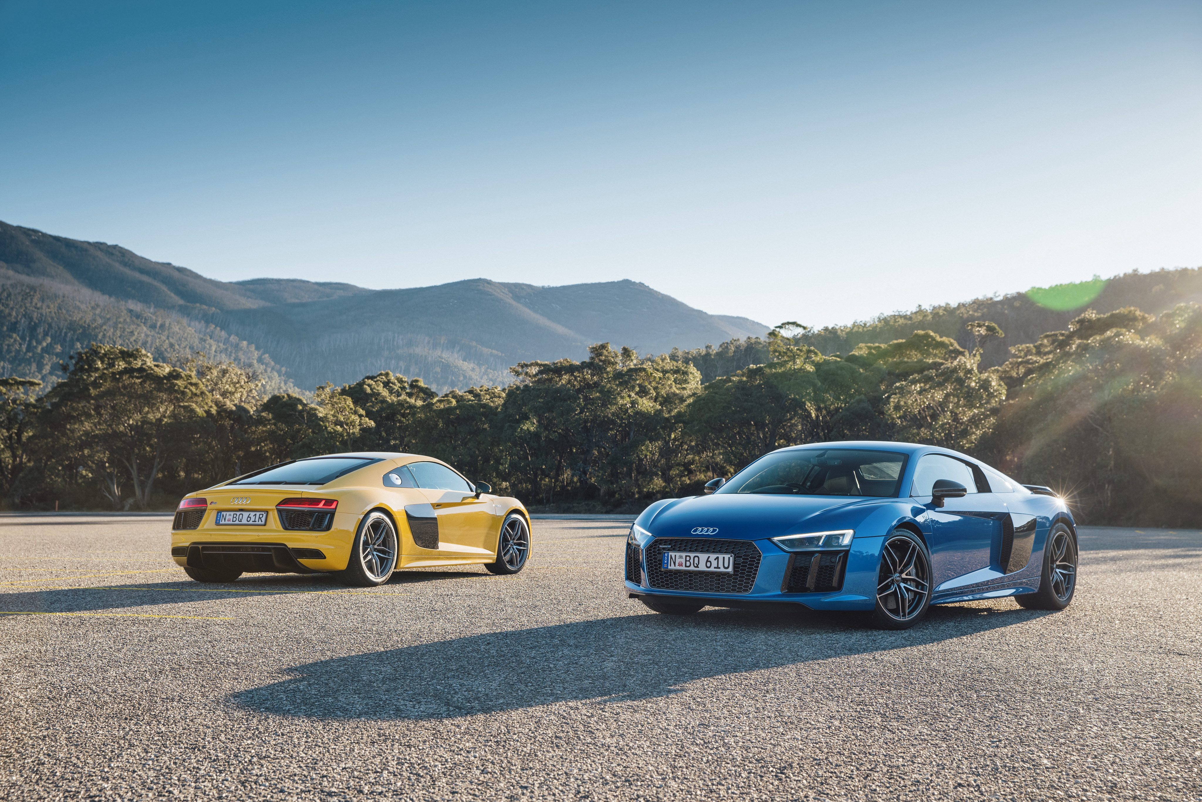 Download mobile wallpaper Audi, Car, Supercar, Audi R8, Vehicles, Yellow Car for free.