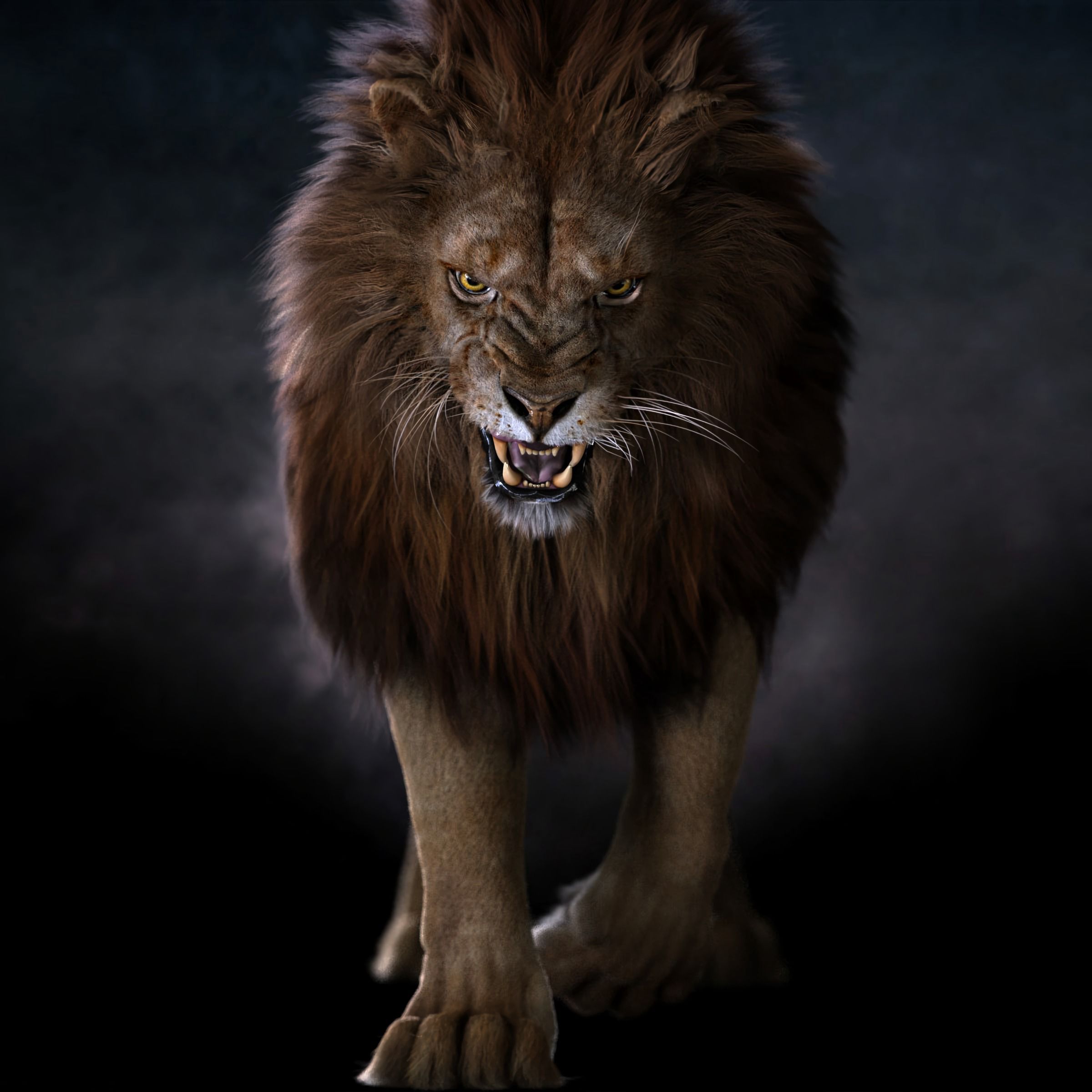 android lion, big cat, fangs, animals, predator, sight, opinion