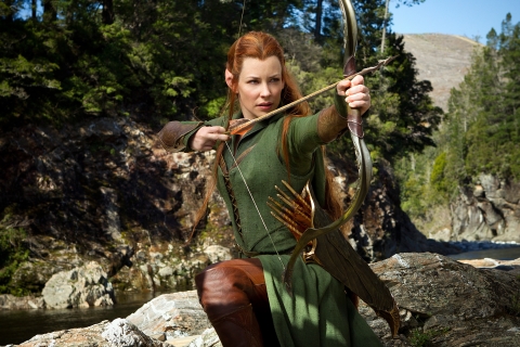 movie, the hobbit: the desolation of smaug, american, actress, tauriel, evangeline lilly, elf, the lord of the rings 5K