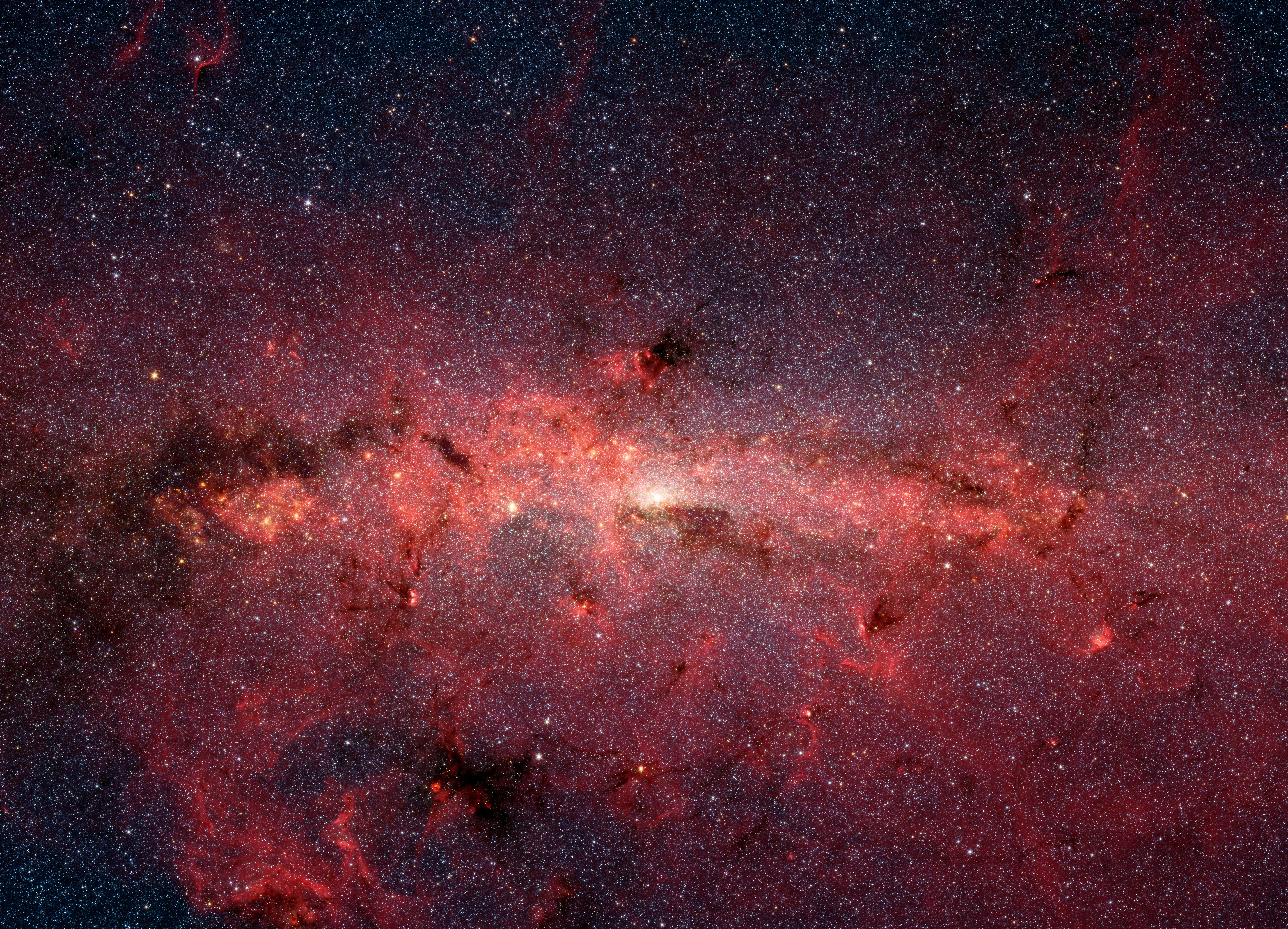 743792 Hintergrundbild herunterladen galaxie, milchstraße, science fiction, infrarot, weltraum, sterne - Bildschirmschoner und Bilder kostenlos